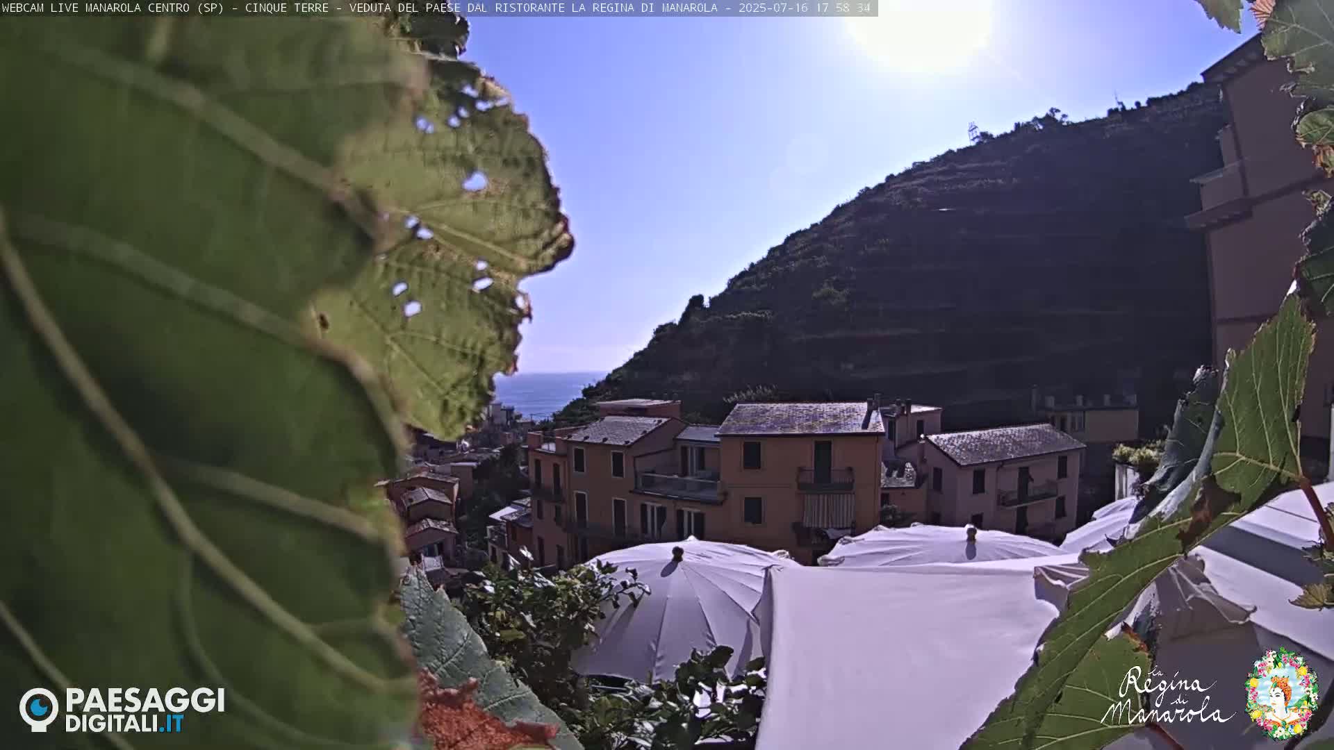 Cinque Terre, Manarola Village Main Square Live Cam - La Spezia, Linguria, Italy