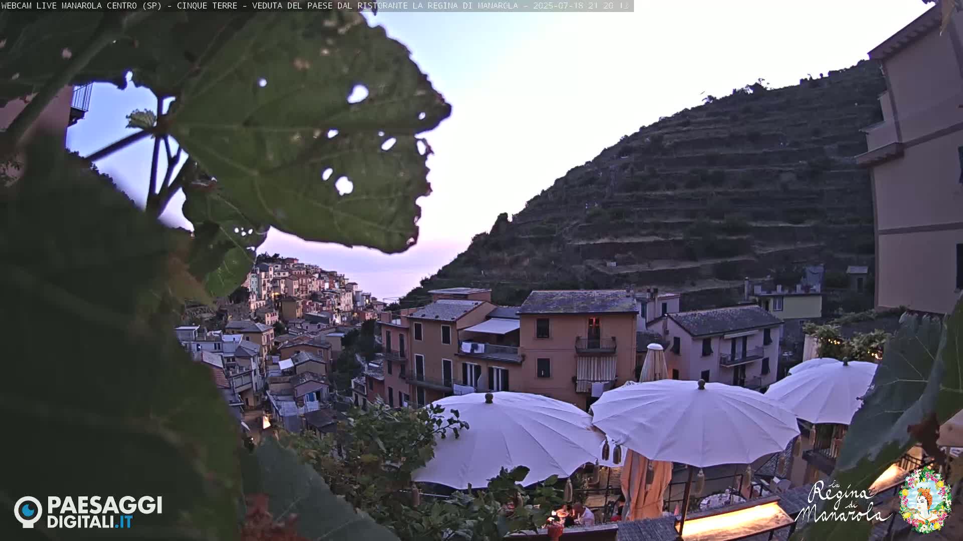 Cinque Terre, Manarola Village Main Square Live Cam - La Spezia, Linguria, Italy