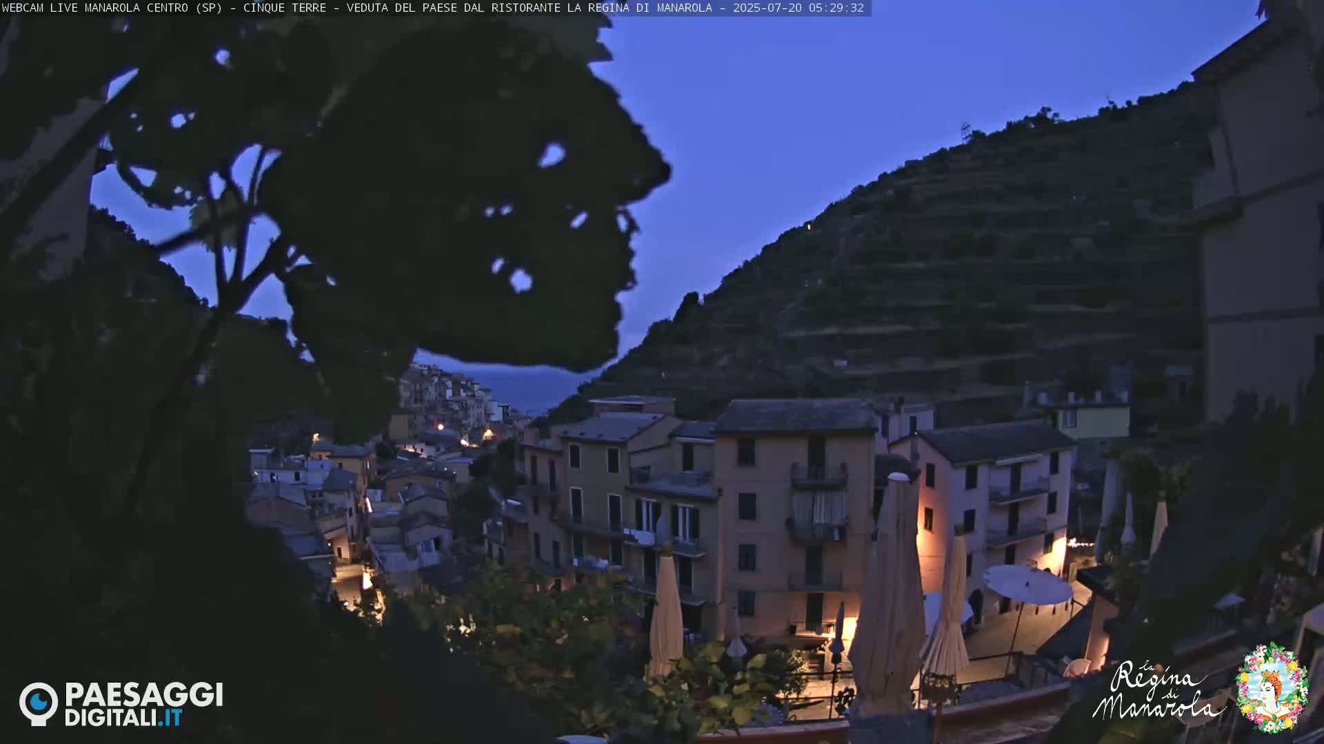Cinque Terre, Manarola Village Main Square Live Cam - La Spezia, Linguria, Italy