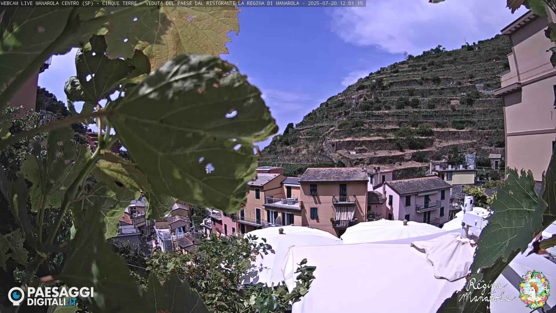 Cinque Terre, Manarola Village Main Square Live Cam - La Spezia, Linguria, Italy