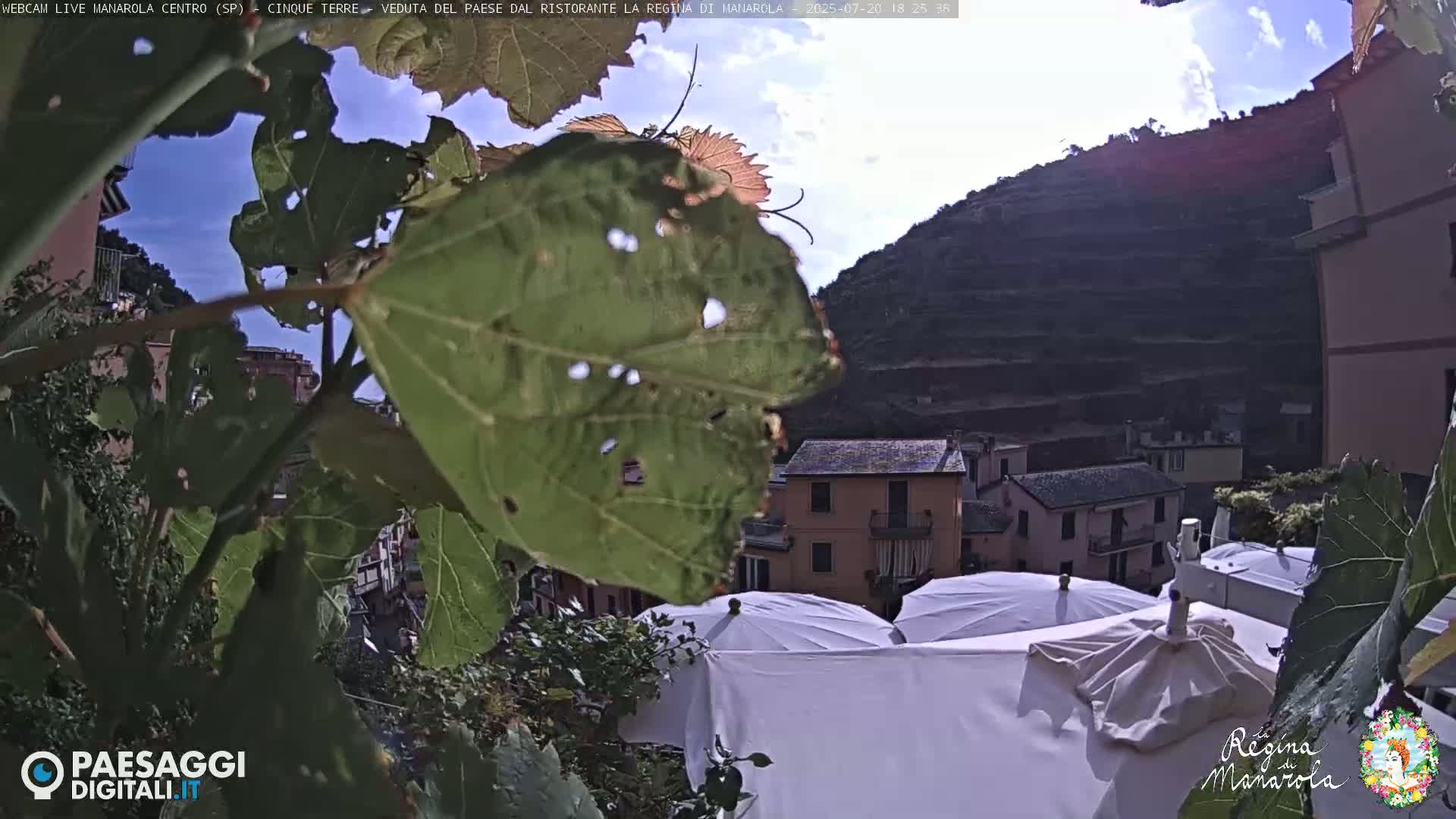 Cinque Terre, Manarola Village Main Square Live Cam - La Spezia, Linguria, Italy