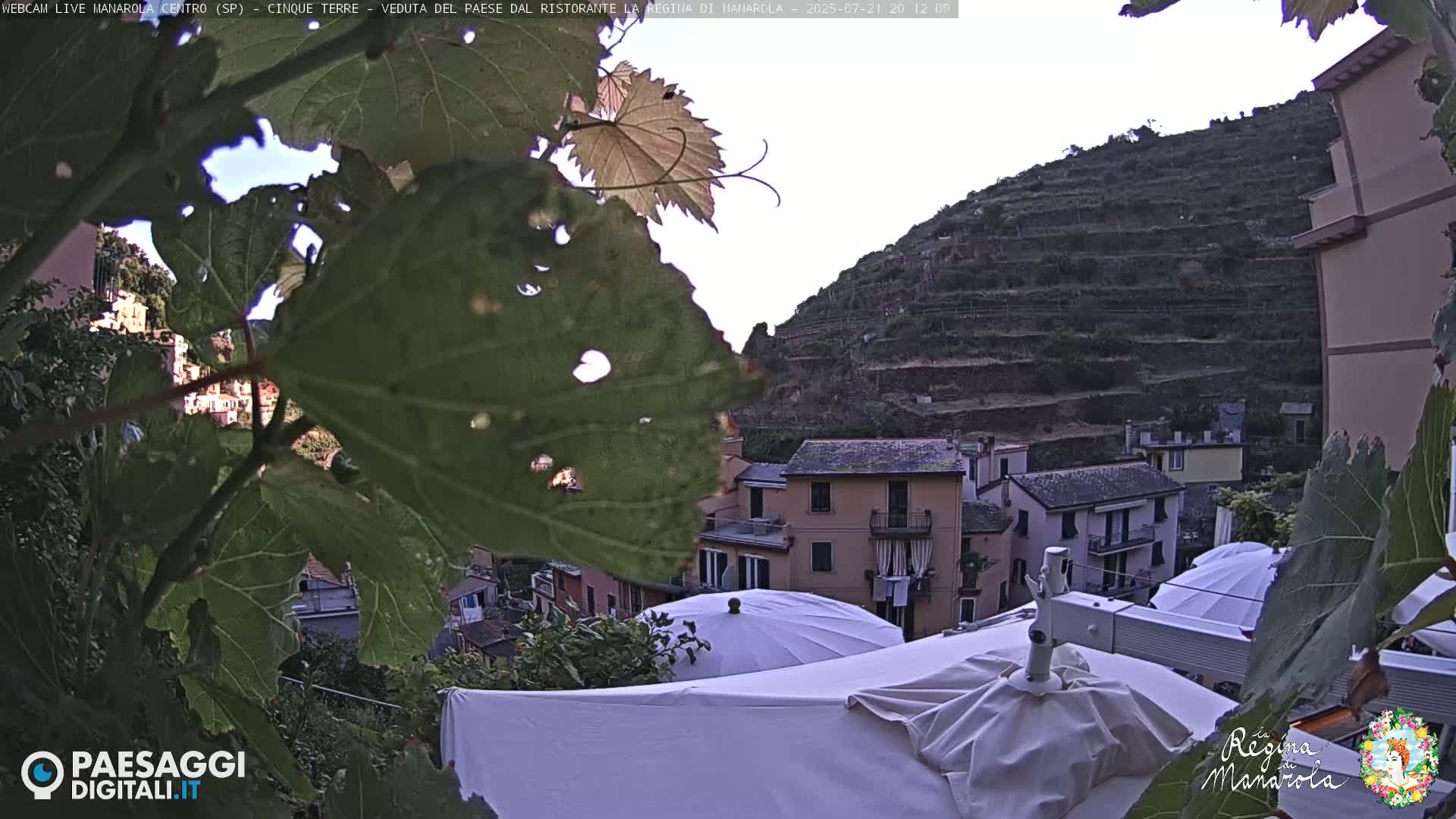 Cinque Terre, Manarola Village Main Square Live Cam - La Spezia, Linguria, Italy