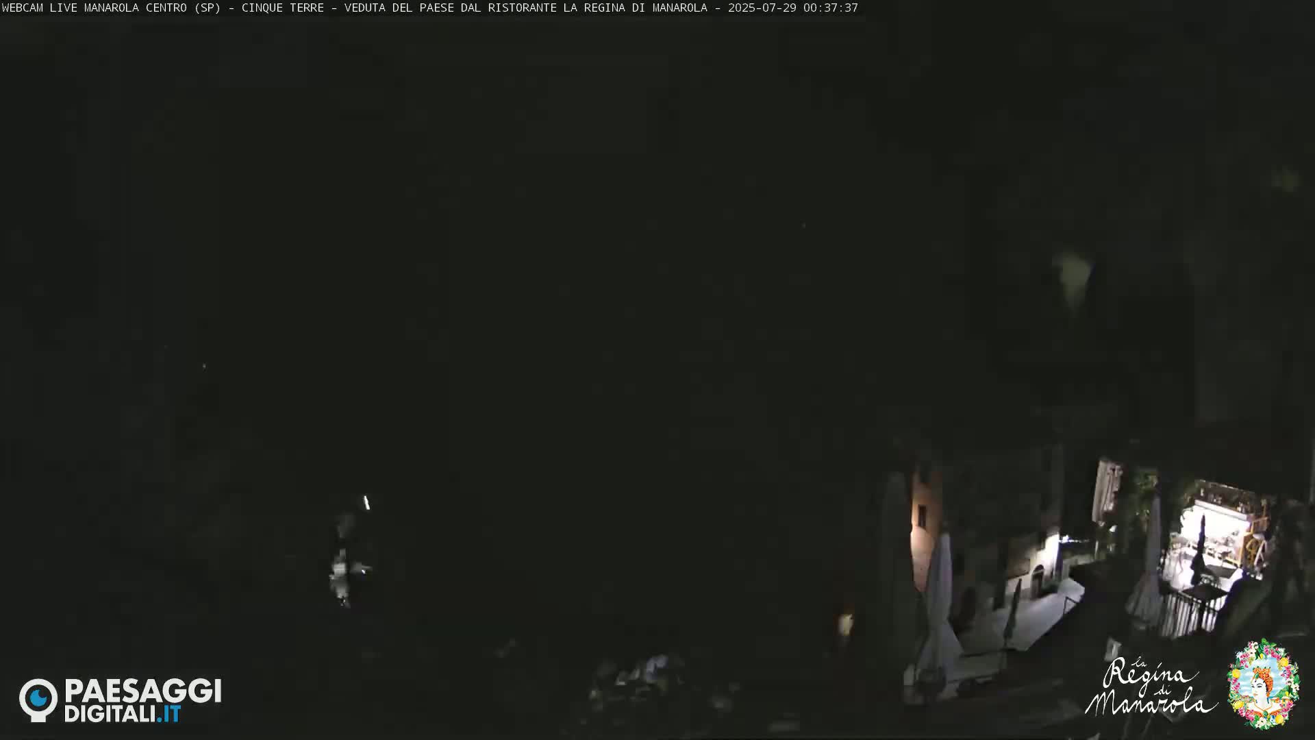 Cinque Terre, Manarola Village Main Square Live Cam - La Spezia, Linguria, Italy