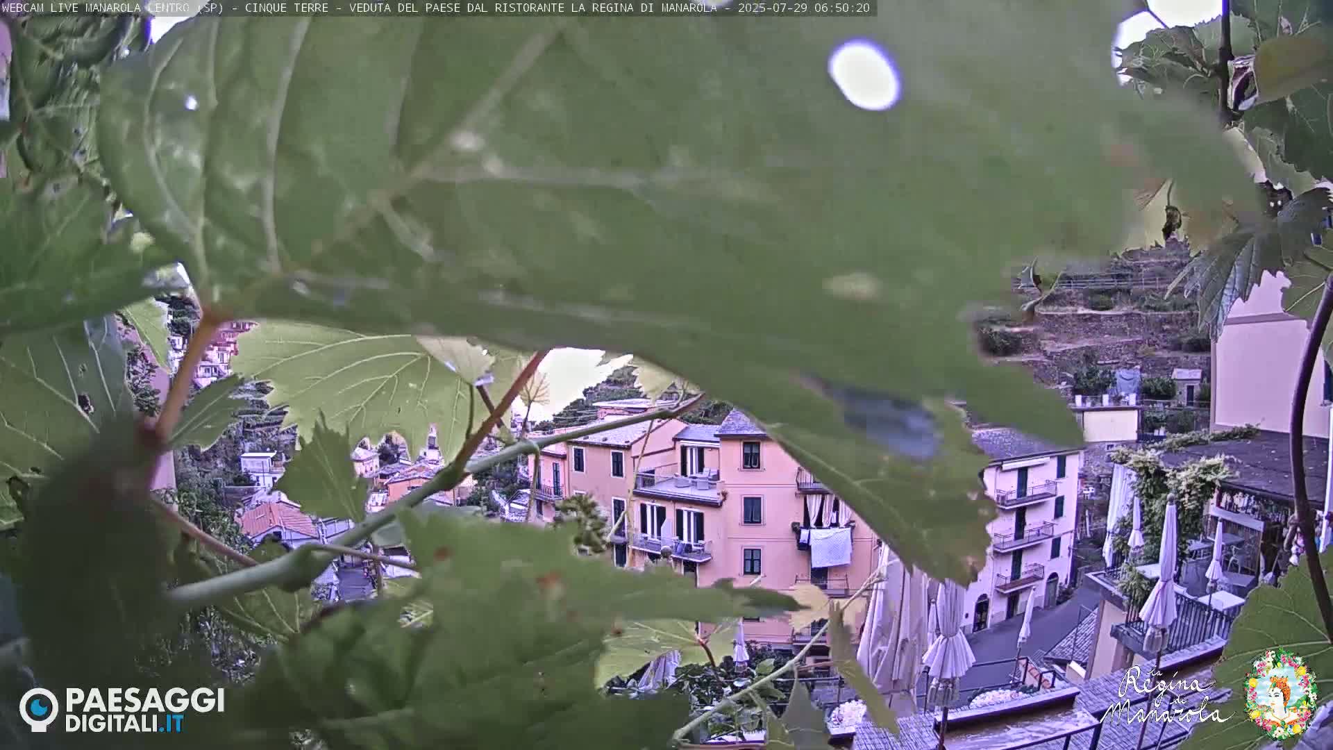 Cinque Terre, Manarola Village Main Square Live Cam - La Spezia, Linguria, Italy