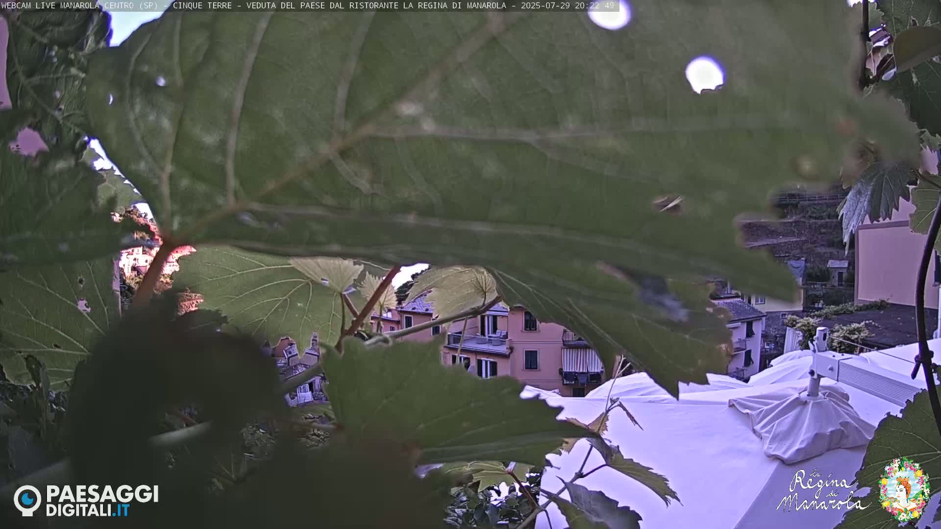 Cinque Terre, Manarola Village Main Square Live Cam - La Spezia, Linguria, Italy