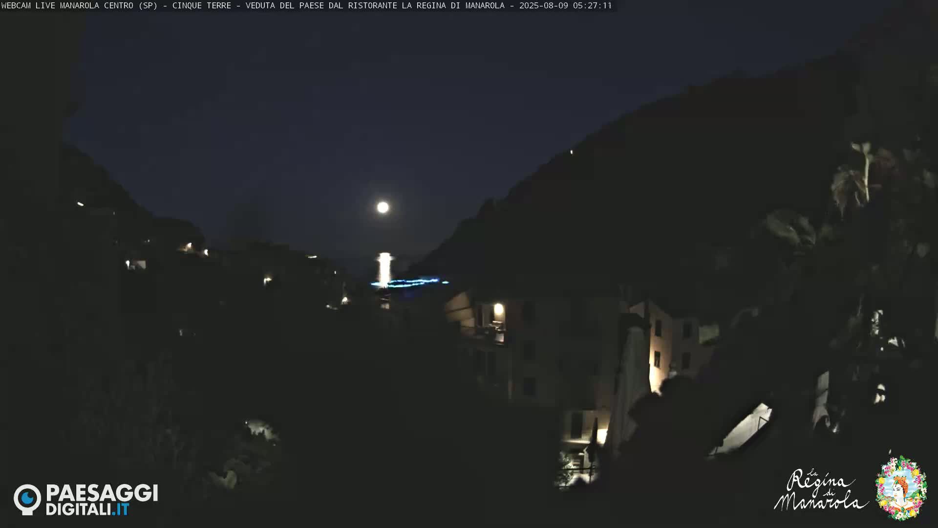 Cinque Terre, Manarola Village Main Square Live Cam - La Spezia, Linguria, Italy