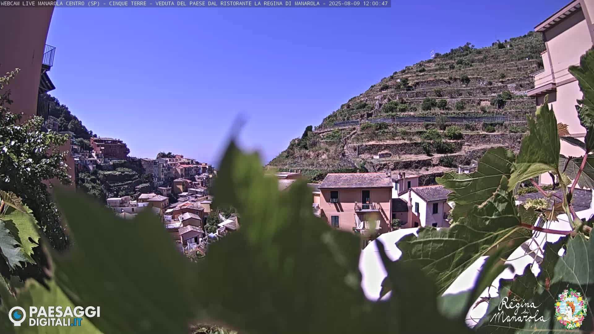 Cinque Terre, Manarola Village Main Square Live Cam - La Spezia, Linguria, Italy