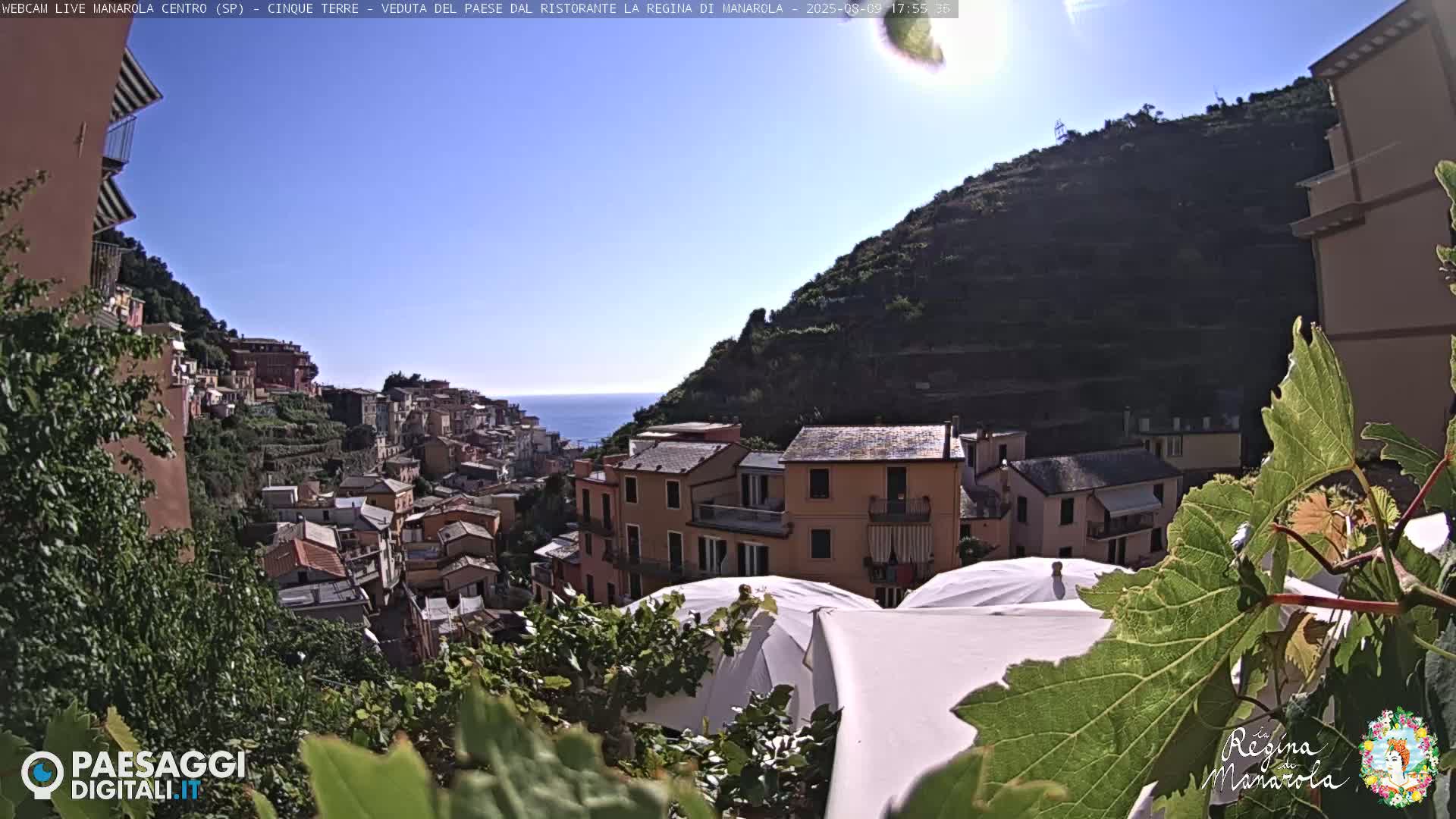 Cinque Terre, Manarola Village Main Square Live Cam - La Spezia, Linguria, Italy