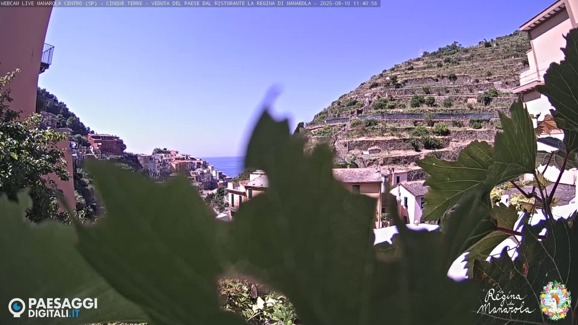 Cinque Terre, Manarola Village Main Square Live Cam - La Spezia, Linguria, Italy