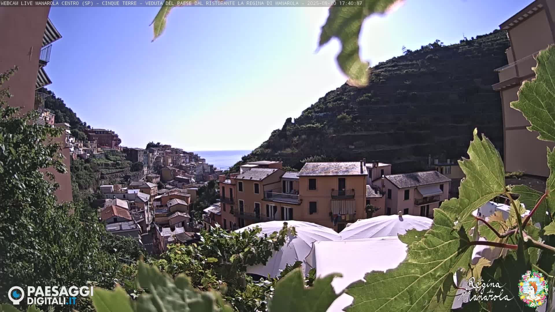 Cinque Terre, Manarola Village Main Square Live Cam - La Spezia, Linguria, Italy