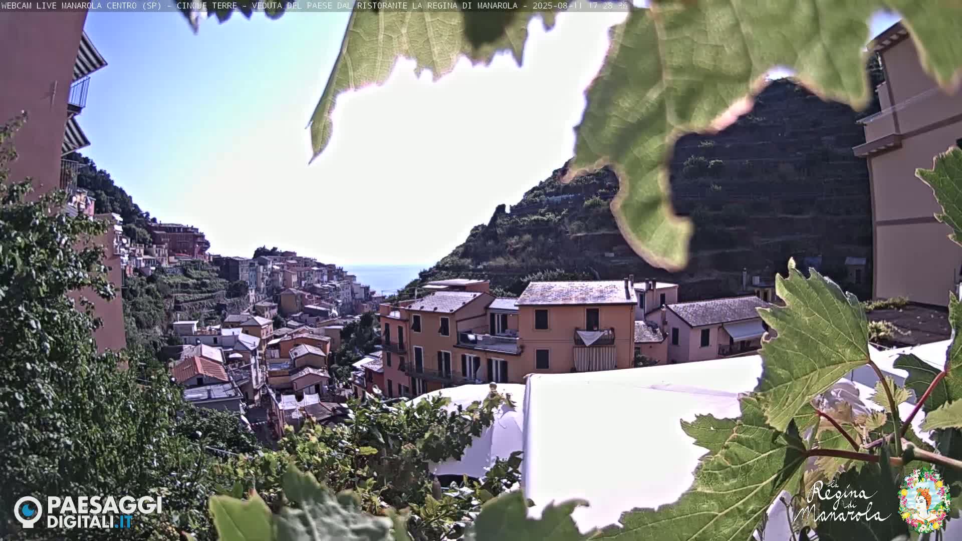 Cinque Terre, Manarola Village Main Square Live Cam - La Spezia, Linguria, Italy