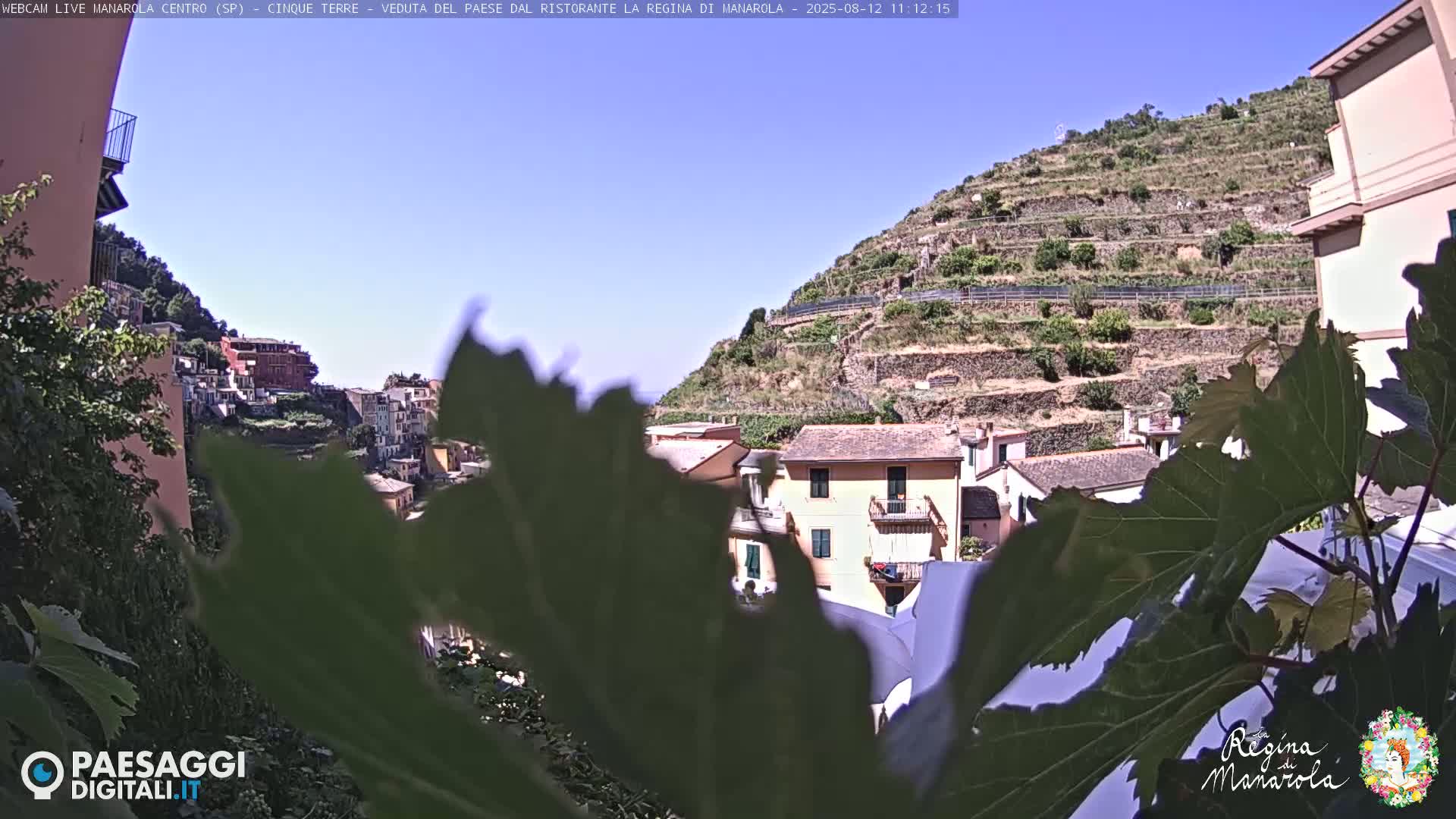 Cinque Terre, Manarola Village Main Square Live Cam - La Spezia, Linguria, Italy