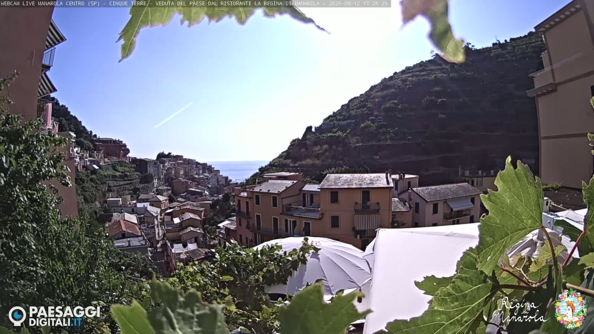 Cinque Terre, Manarola Village Main Square Live Cam - La Spezia, Linguria, Italy