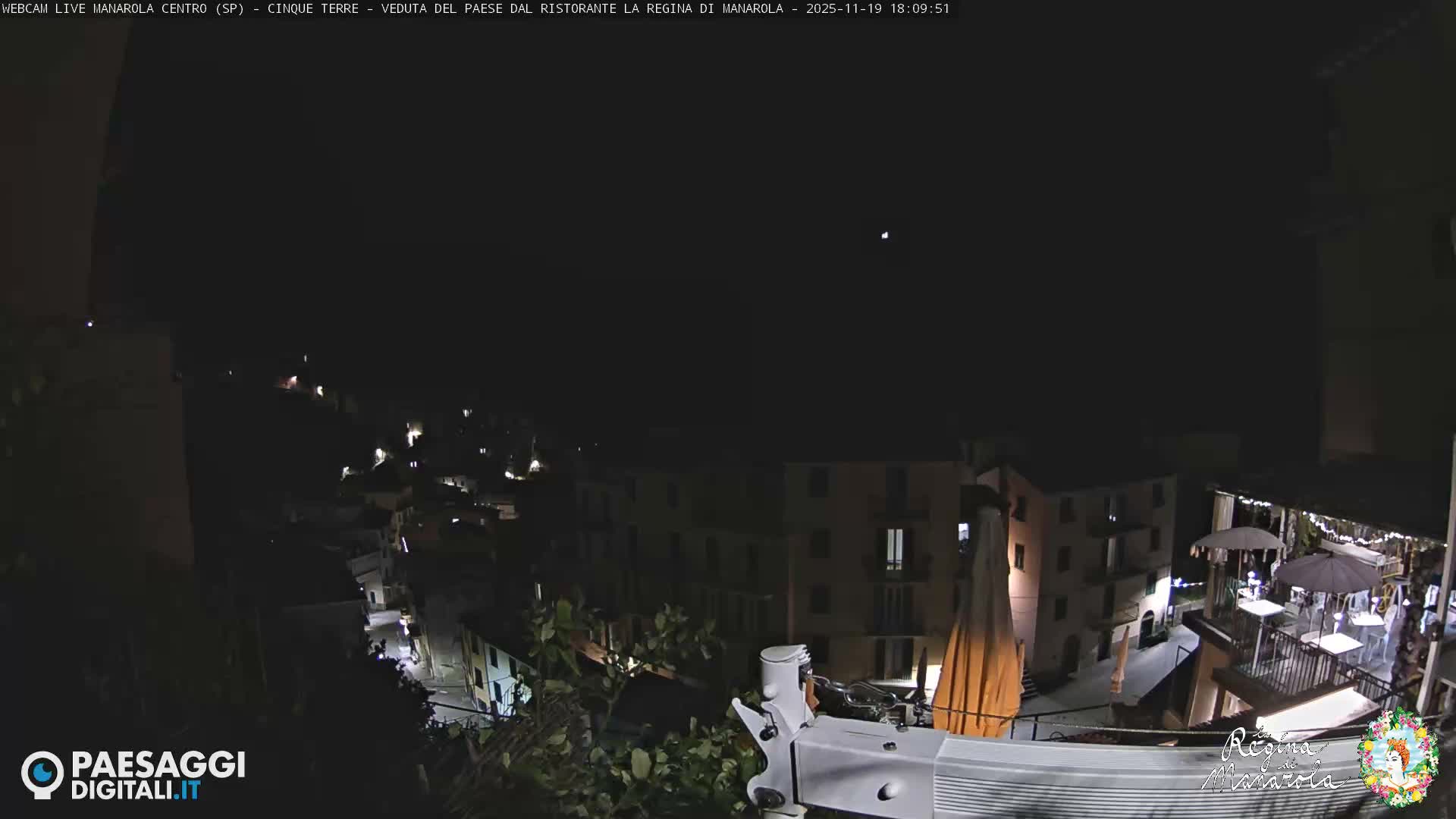 Cinque Terre, Manarola Village Main Square Live Cam - La Spezia, Linguria, Italy