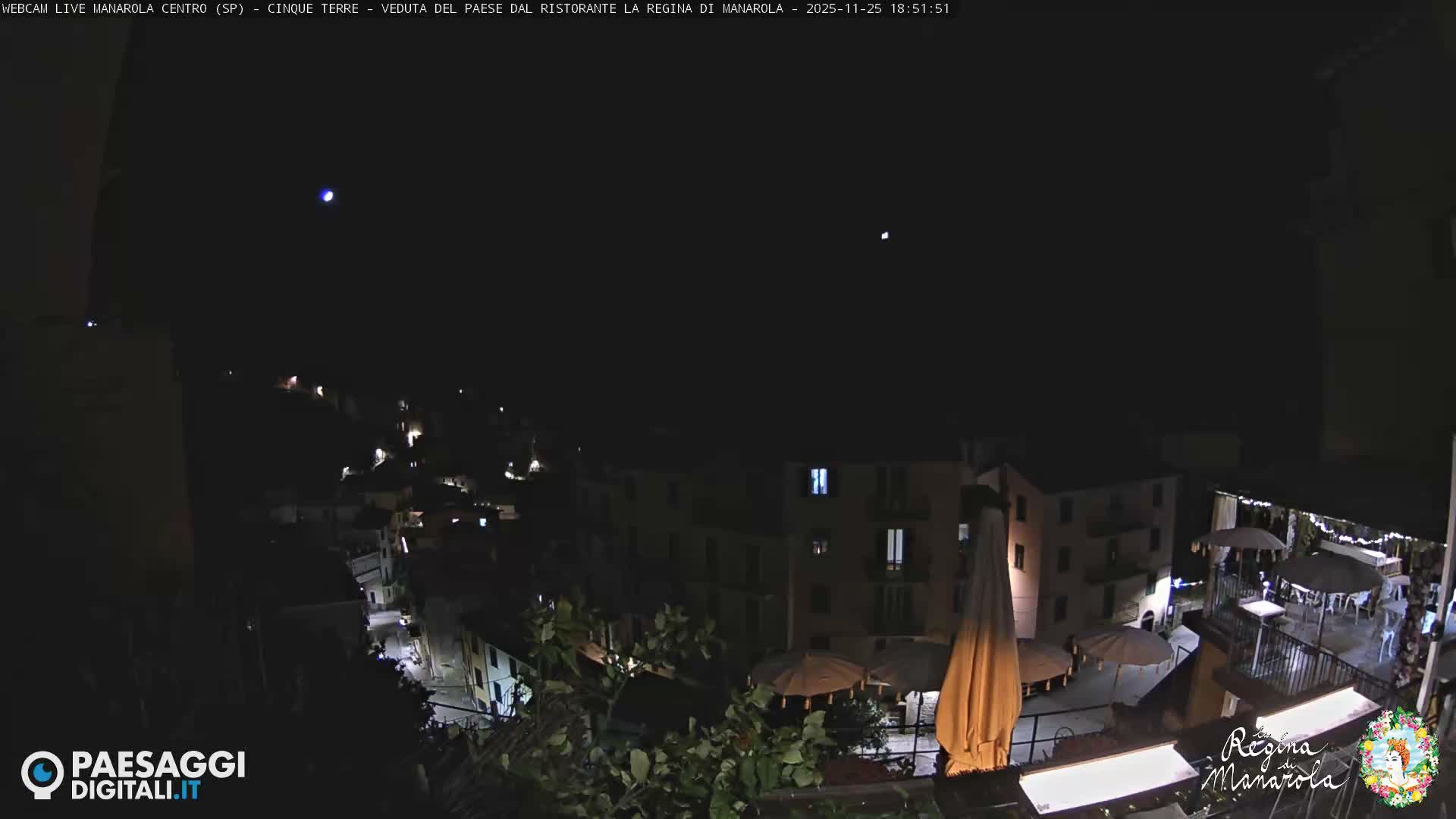 Cinque Terre, Manarola Village Main Square Live Cam - La Spezia, Linguria, Italy
