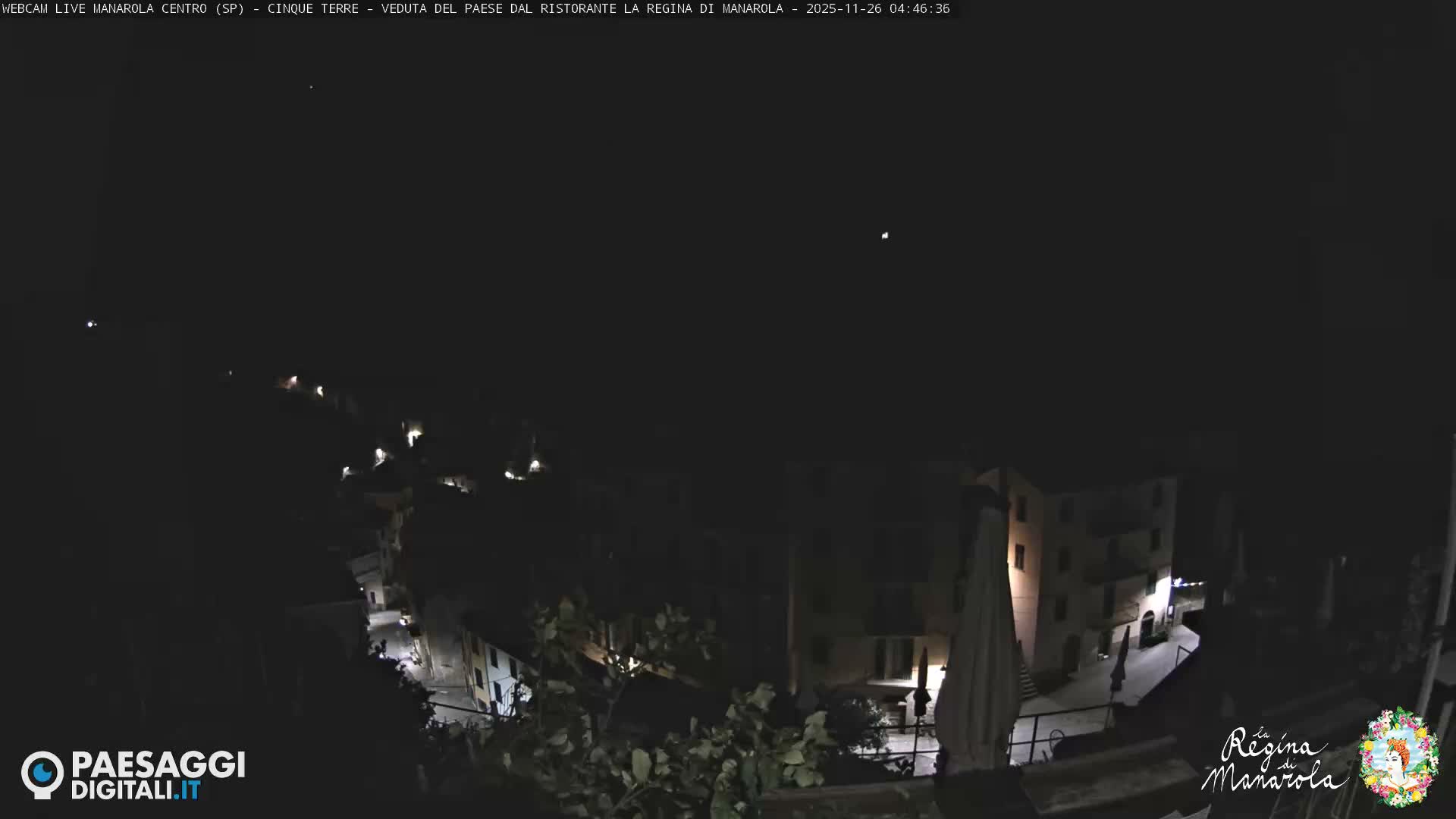 Cinque Terre, Manarola Village Main Square Live Cam - La Spezia, Linguria, Italy