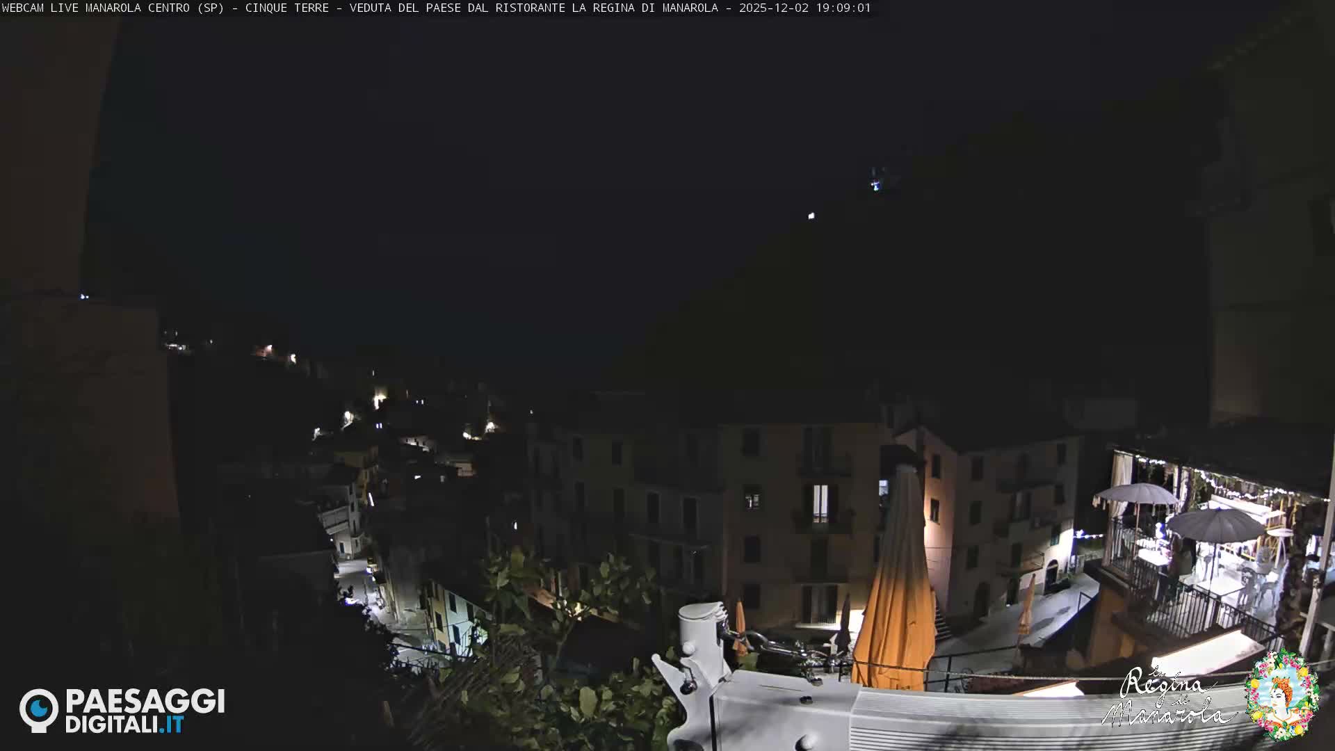 Cinque Terre, Manarola Village Main Square Live Cam - La Spezia, Linguria, Italy