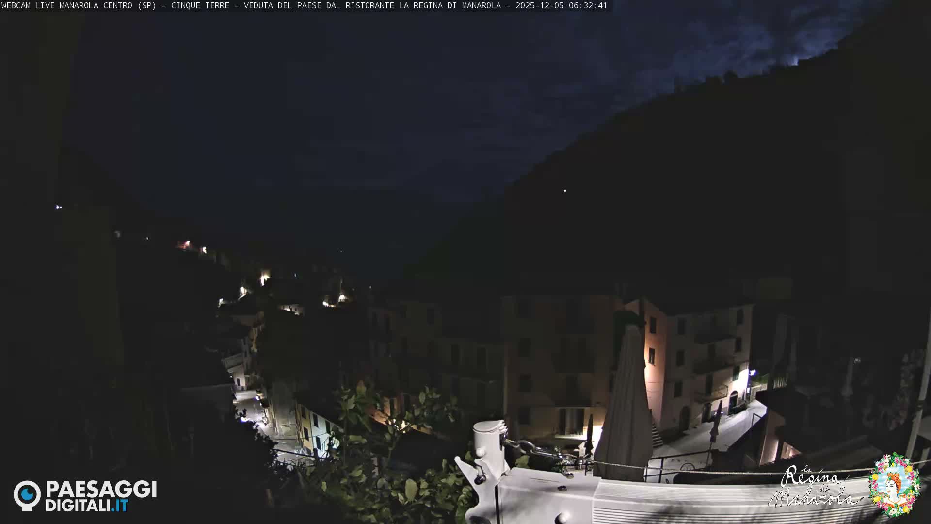 Cinque Terre, Manarola Village Main Square Live Cam - La Spezia, Linguria, Italy