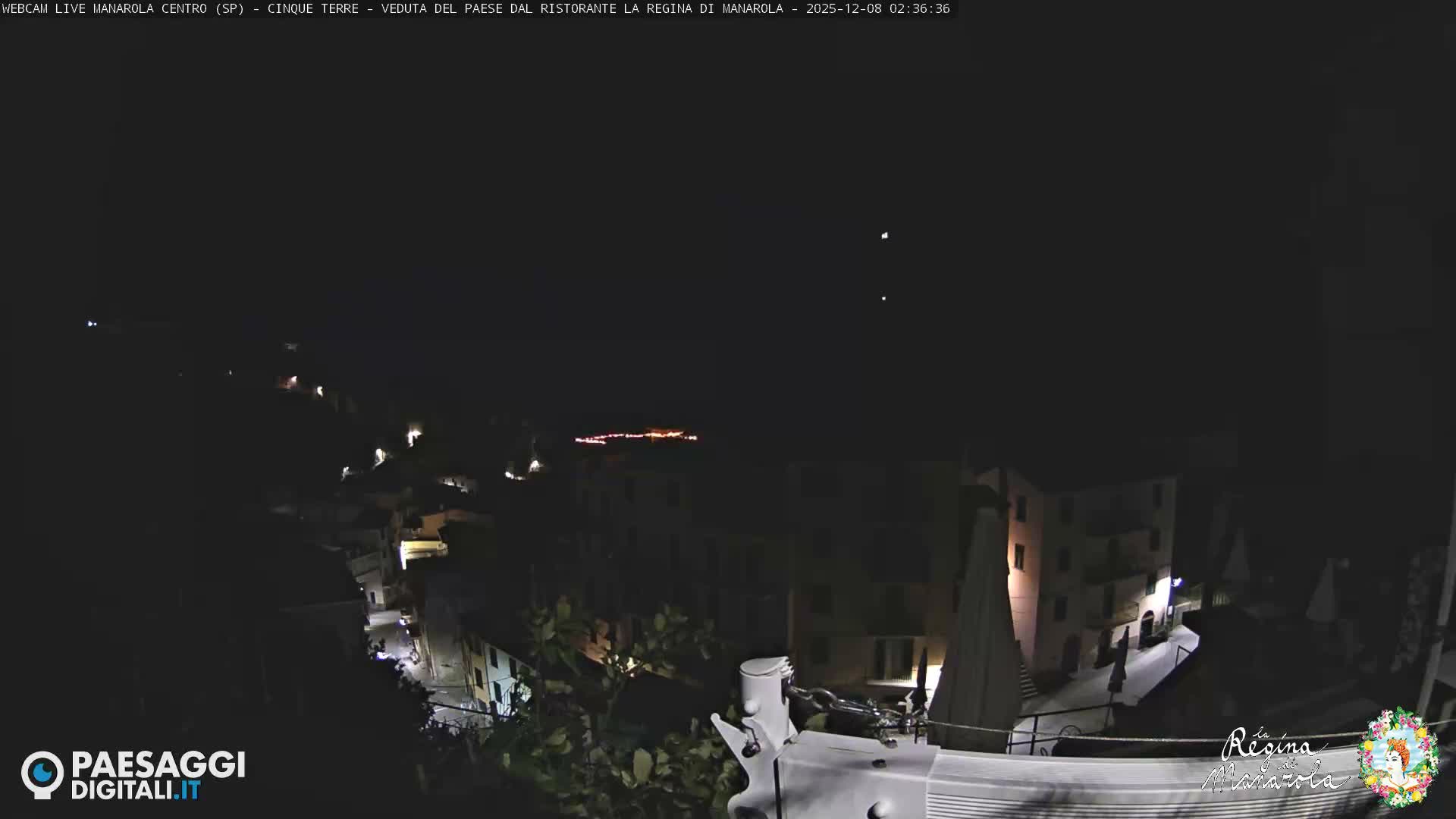 Cinque Terre, Manarola Village Main Square Live Cam - La Spezia, Linguria, Italy