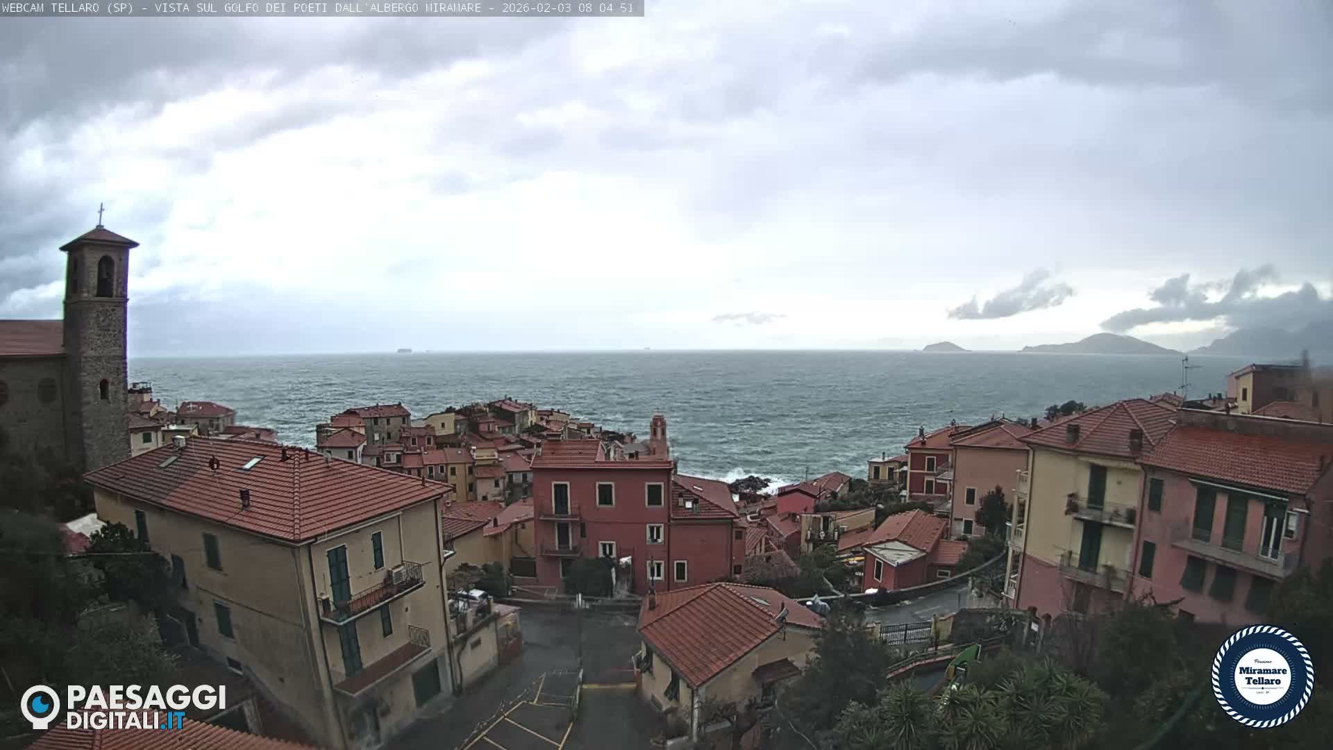 Tellaro City Live Cam - La Spezia, Liguria, Italy