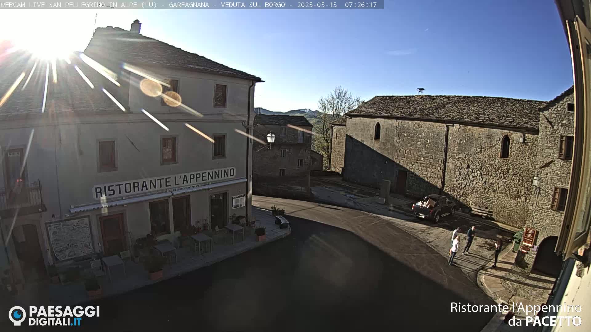 Garfagnana, San Pellegrino in Alpe  Alps Live Cam -  Lucca, Tuscany, Italy