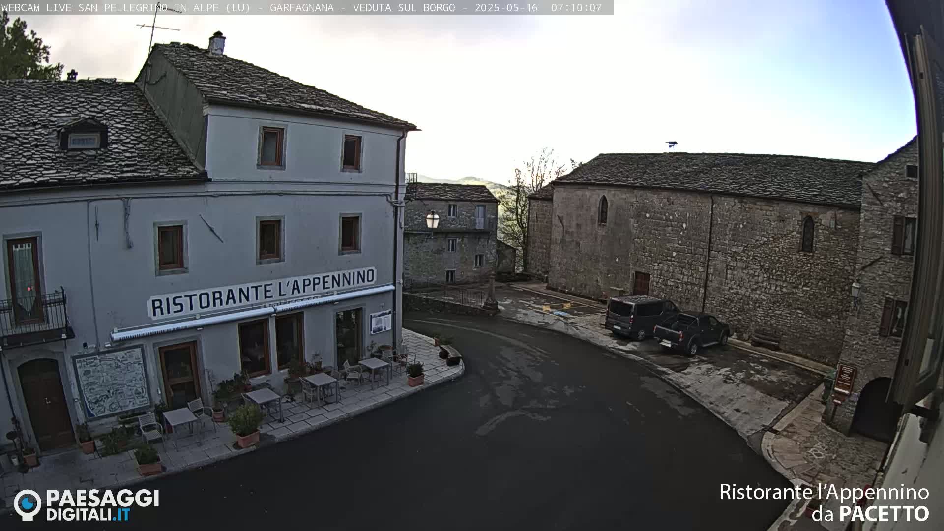 Garfagnana, San Pellegrino in Alpe  Alps Live Cam -  Lucca, Tuscany, Italy