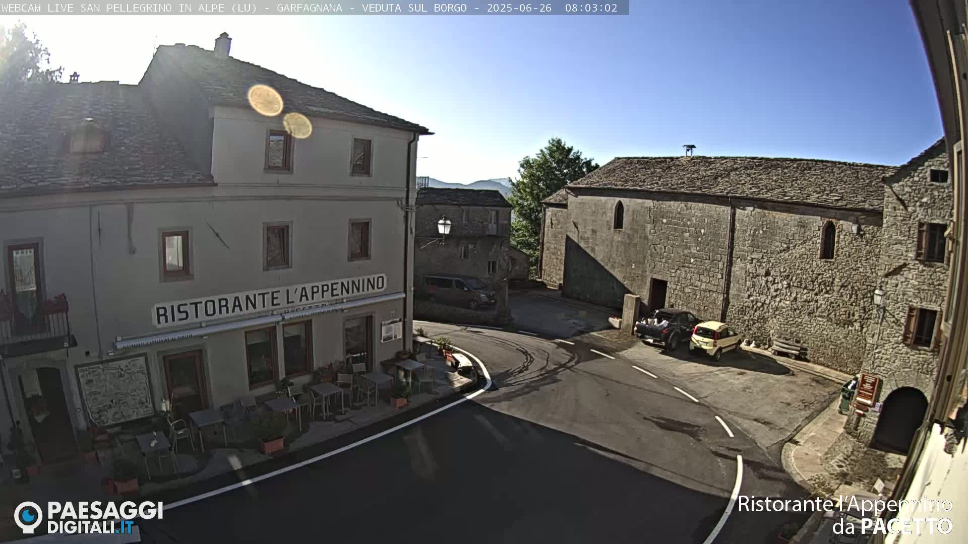 Garfagnana, San Pellegrino in Alpe  Alps Live Cam -  Lucca, Tuscany, Italy