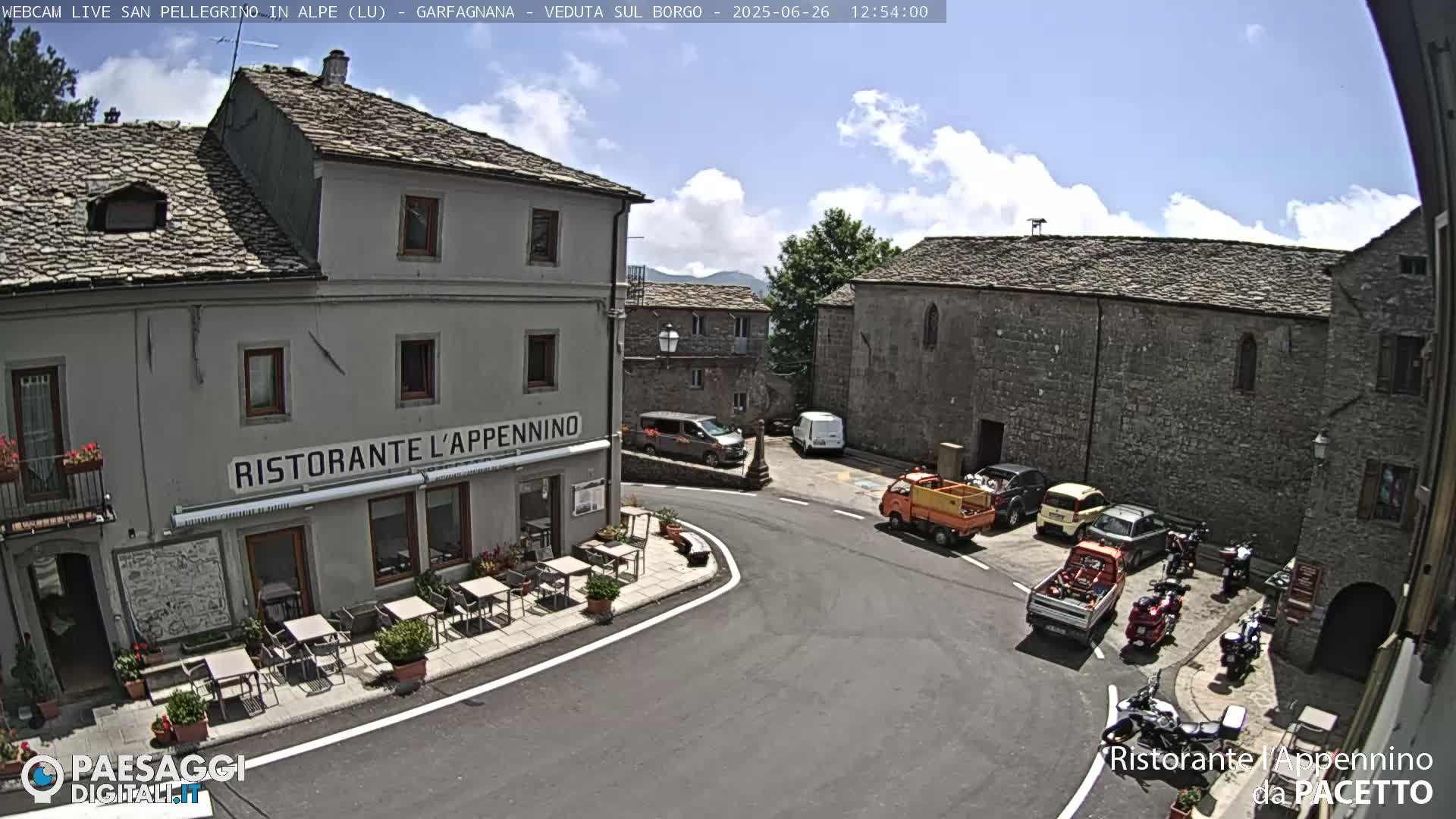 Garfagnana, San Pellegrino in Alpe  Alps Live Cam -  Lucca, Tuscany, Italy