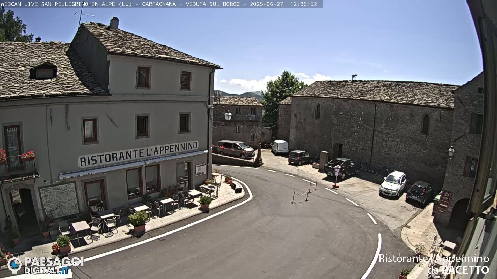 Garfagnana, San Pellegrino in Alpe  Alps Live Cam -  Lucca, Tuscany, Italy