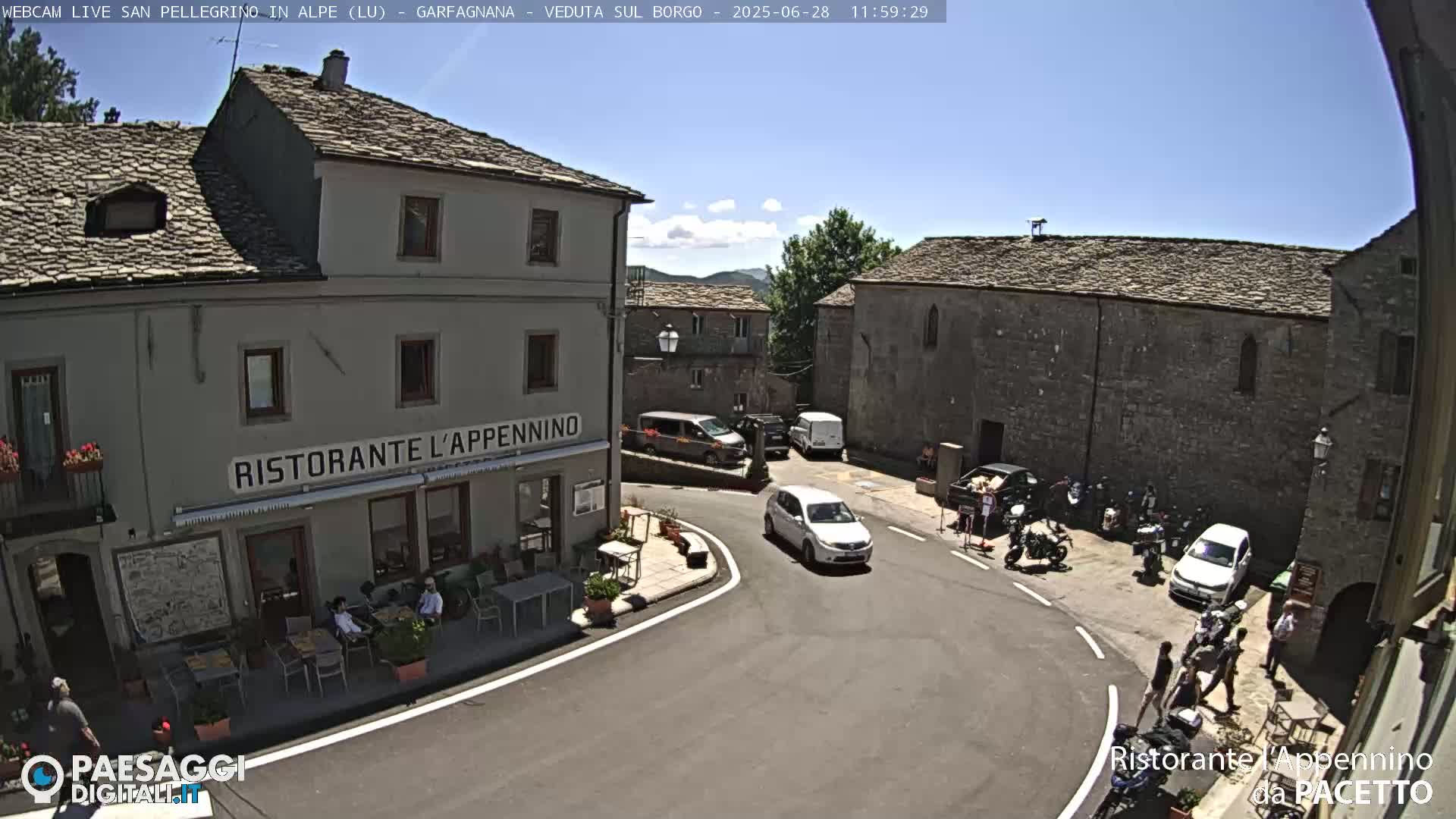 Garfagnana, San Pellegrino in Alpe  Alps Live Cam -  Lucca, Tuscany, Italy