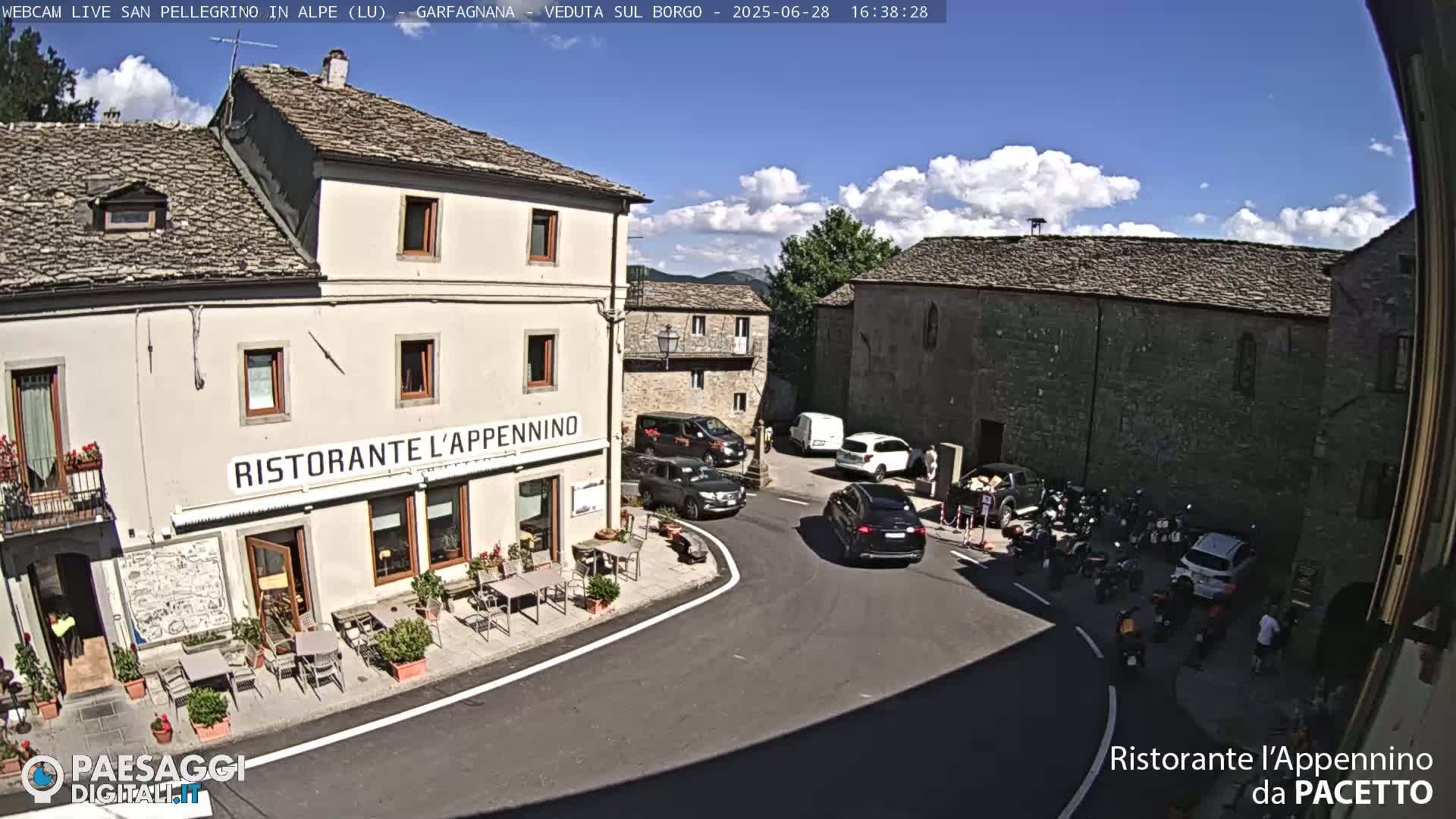 Garfagnana, San Pellegrino in Alpe  Alps Live Cam -  Lucca, Tuscany, Italy