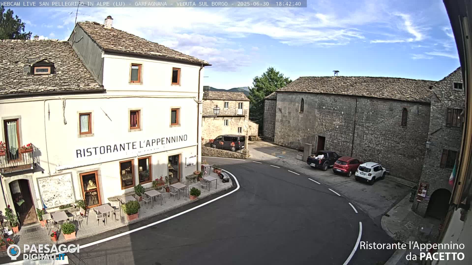 Garfagnana, San Pellegrino in Alpe  Alps Live Cam -  Lucca, Tuscany, Italy