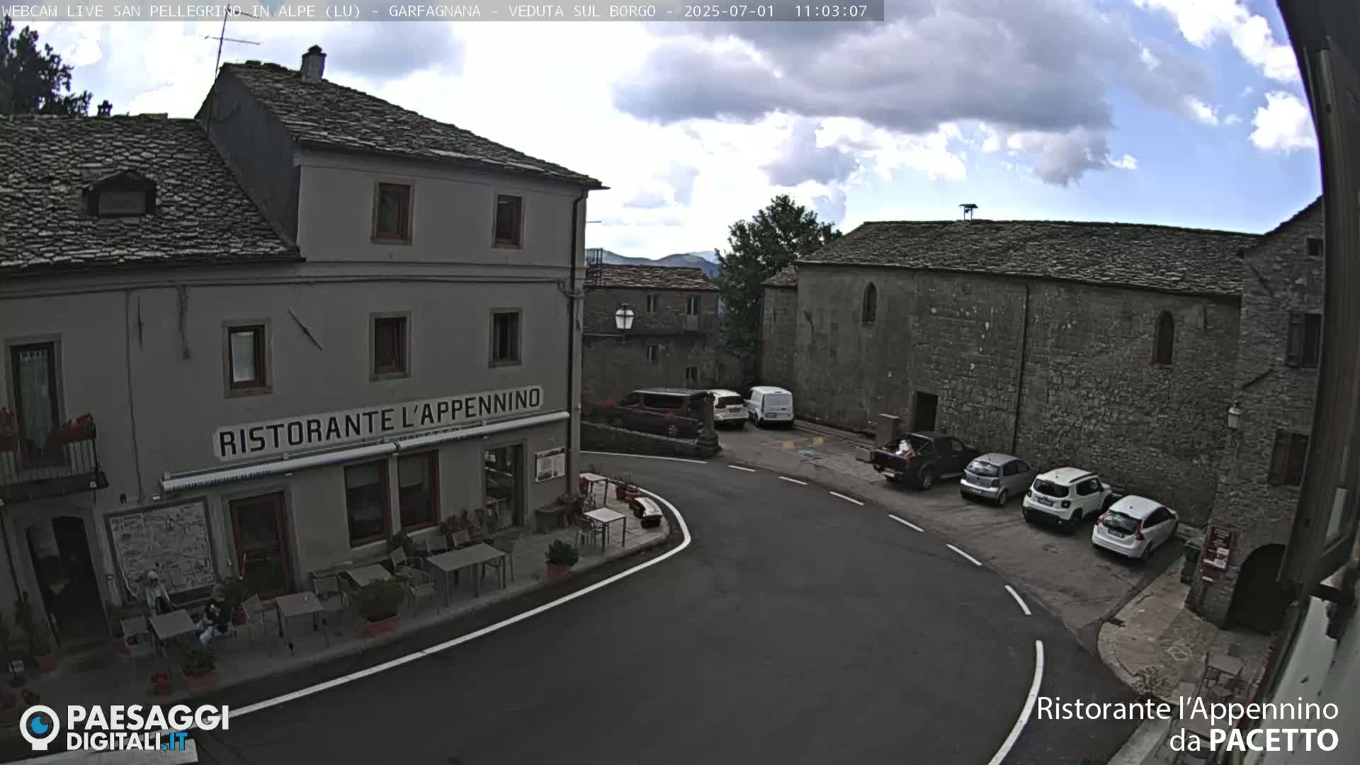 Garfagnana, San Pellegrino in Alpe  Alps Live Cam -  Lucca, Tuscany, Italy