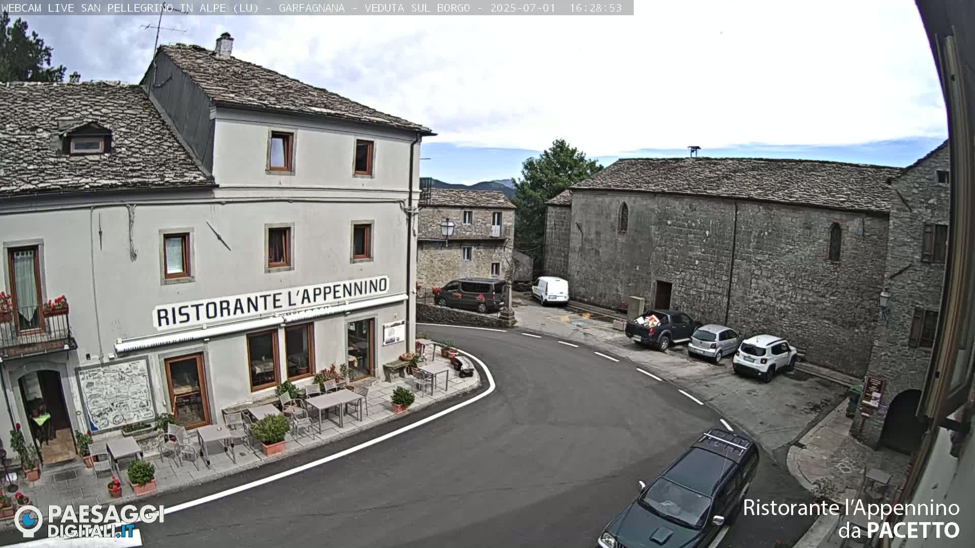 Garfagnana, San Pellegrino in Alpe  Alps Live Cam -  Lucca, Tuscany, Italy