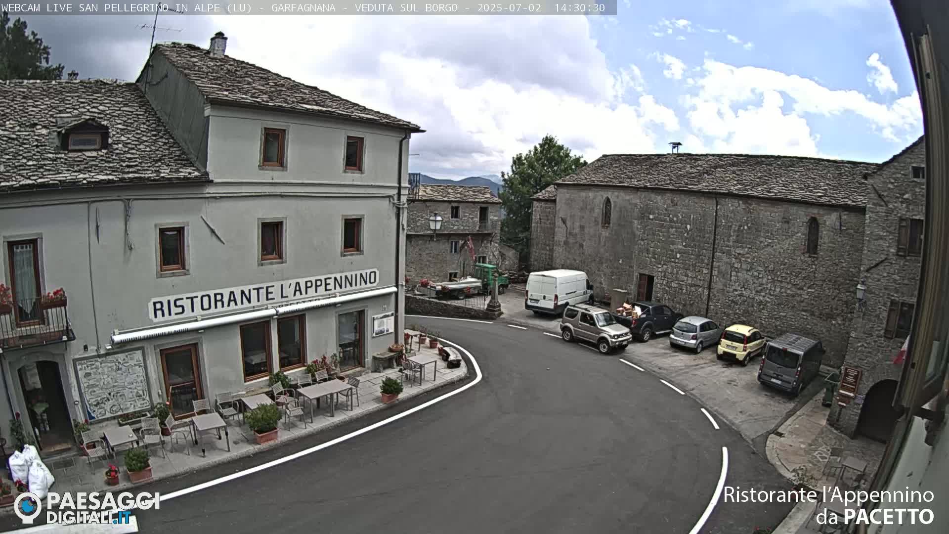 Garfagnana, San Pellegrino in Alpe  Alps Live Cam -  Lucca, Tuscany, Italy