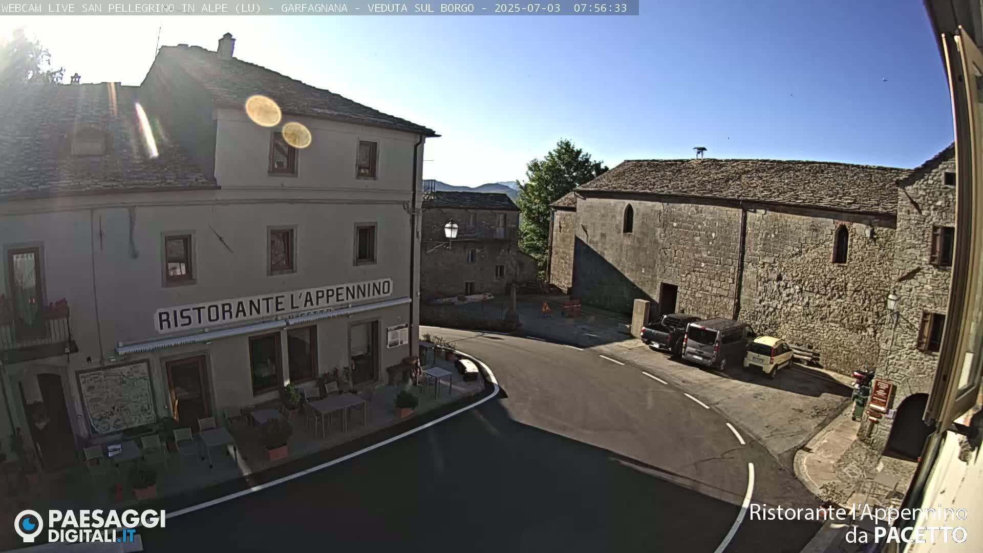 Garfagnana, San Pellegrino in Alpe  Alps Live Cam -  Lucca, Tuscany, Italy