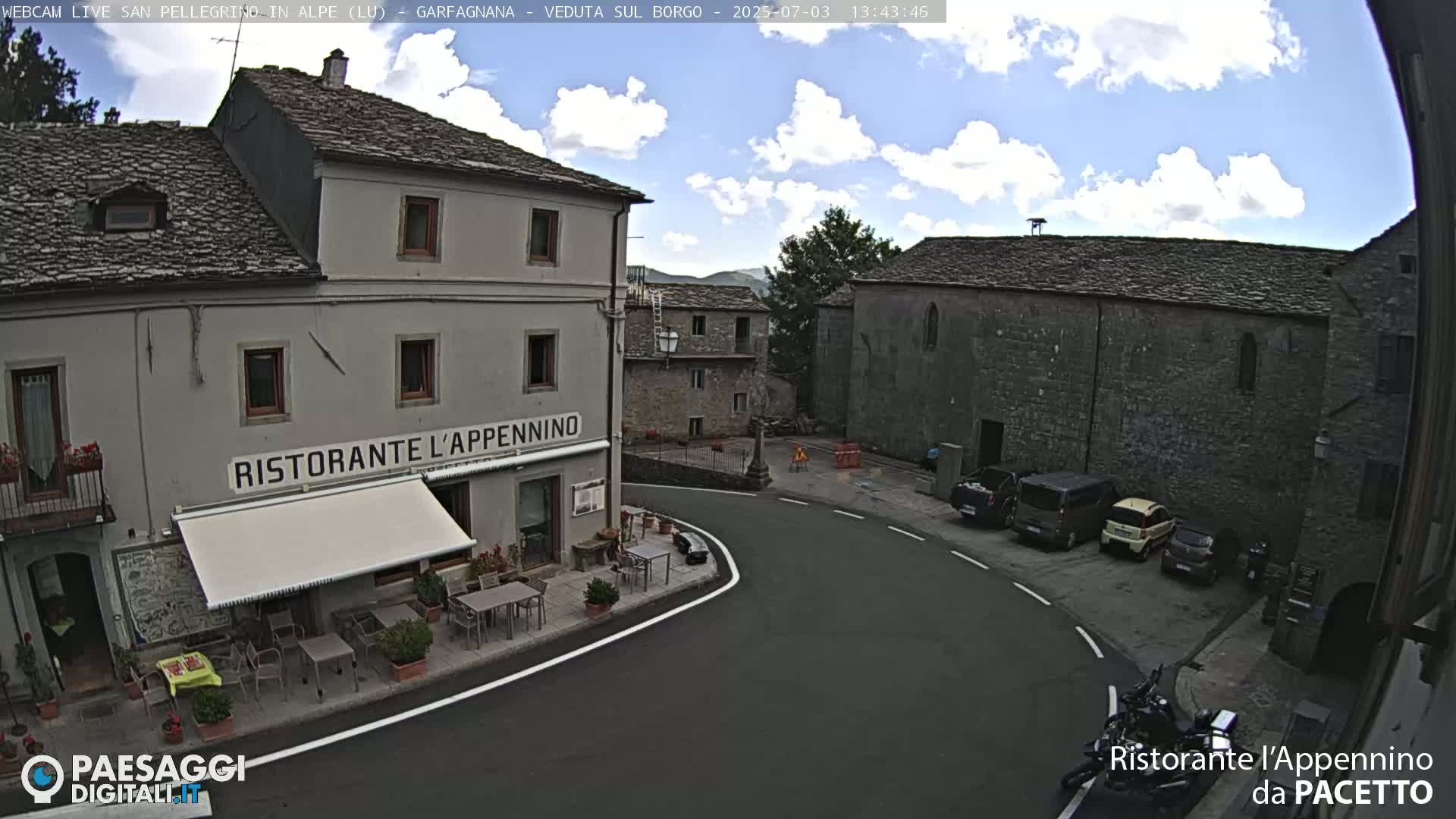 Garfagnana, San Pellegrino in Alpe  Alps Live Cam -  Lucca, Tuscany, Italy