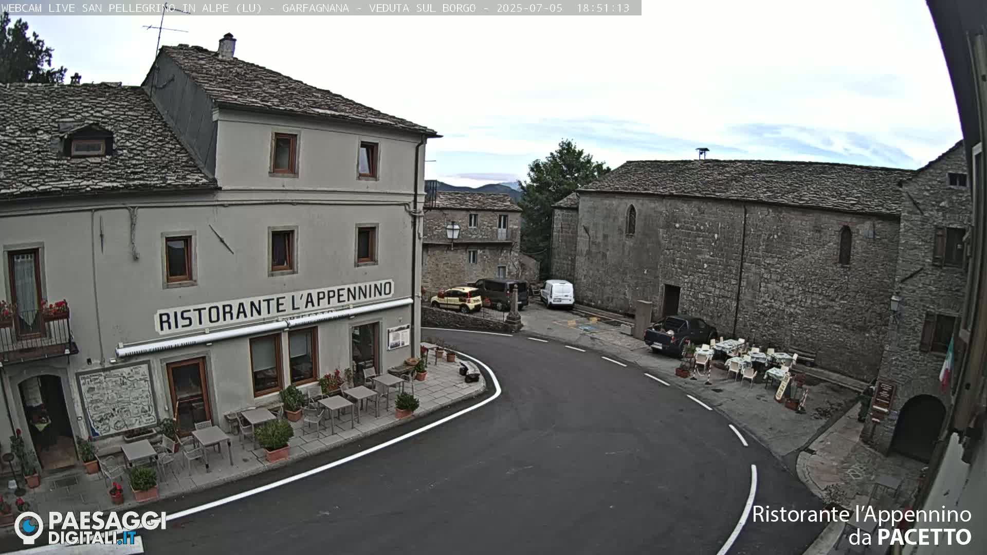 Garfagnana, San Pellegrino in Alpe  Alps Live Cam -  Lucca, Tuscany, Italy