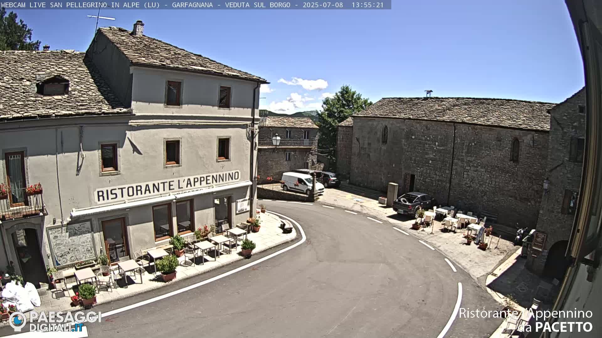 Garfagnana, San Pellegrino in Alpe  Alps Live Cam -  Lucca, Tuscany, Italy