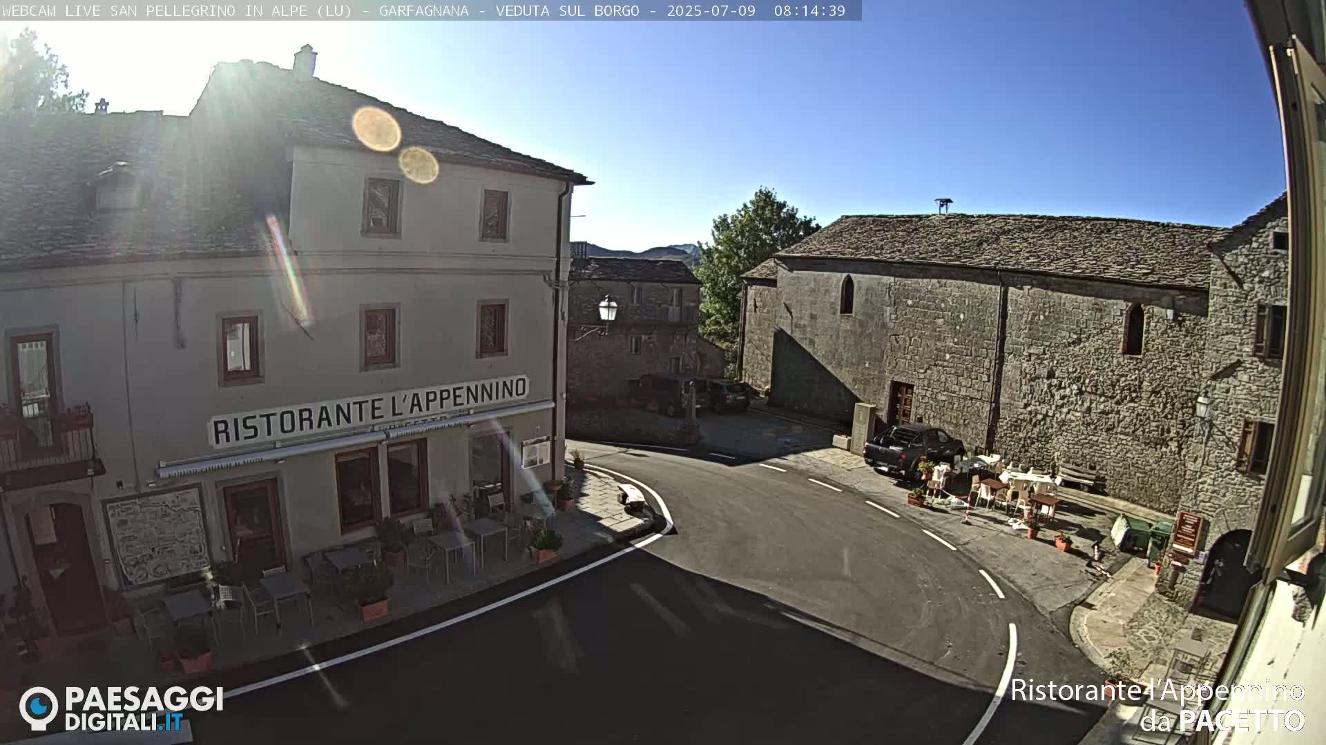 Garfagnana, San Pellegrino in Alpe  Alps Live Cam -  Lucca, Tuscany, Italy