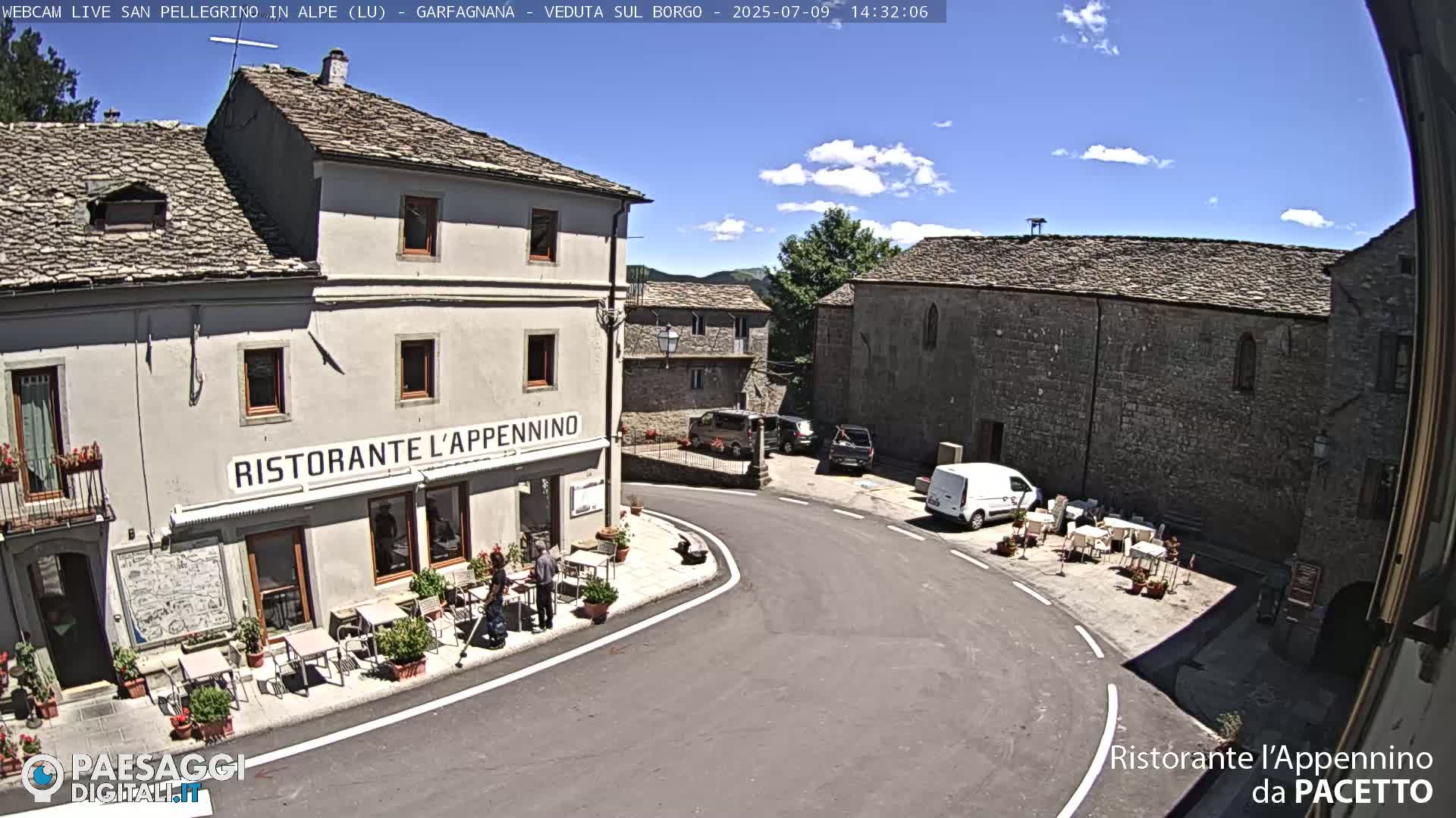 Garfagnana, San Pellegrino in Alpe  Alps Live Cam -  Lucca, Tuscany, Italy