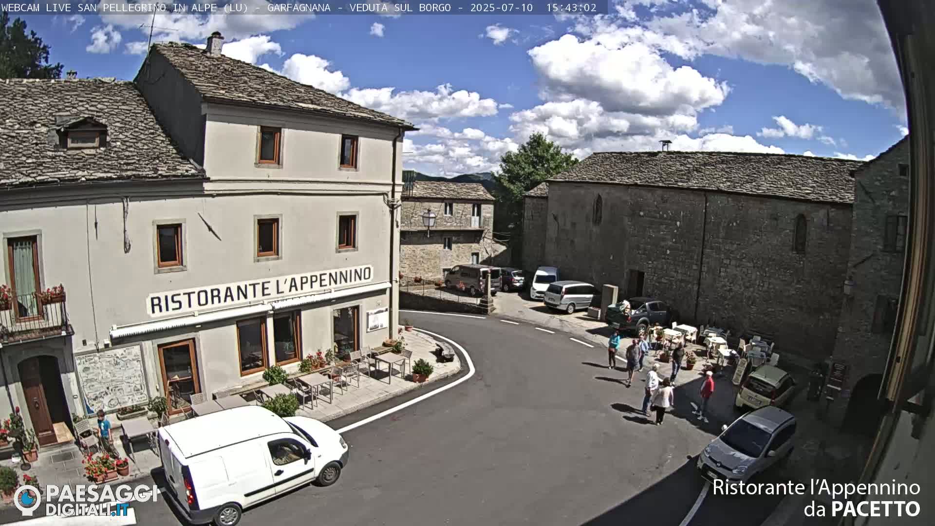 Garfagnana, San Pellegrino in Alpe  Alps Live Cam -  Lucca, Tuscany, Italy