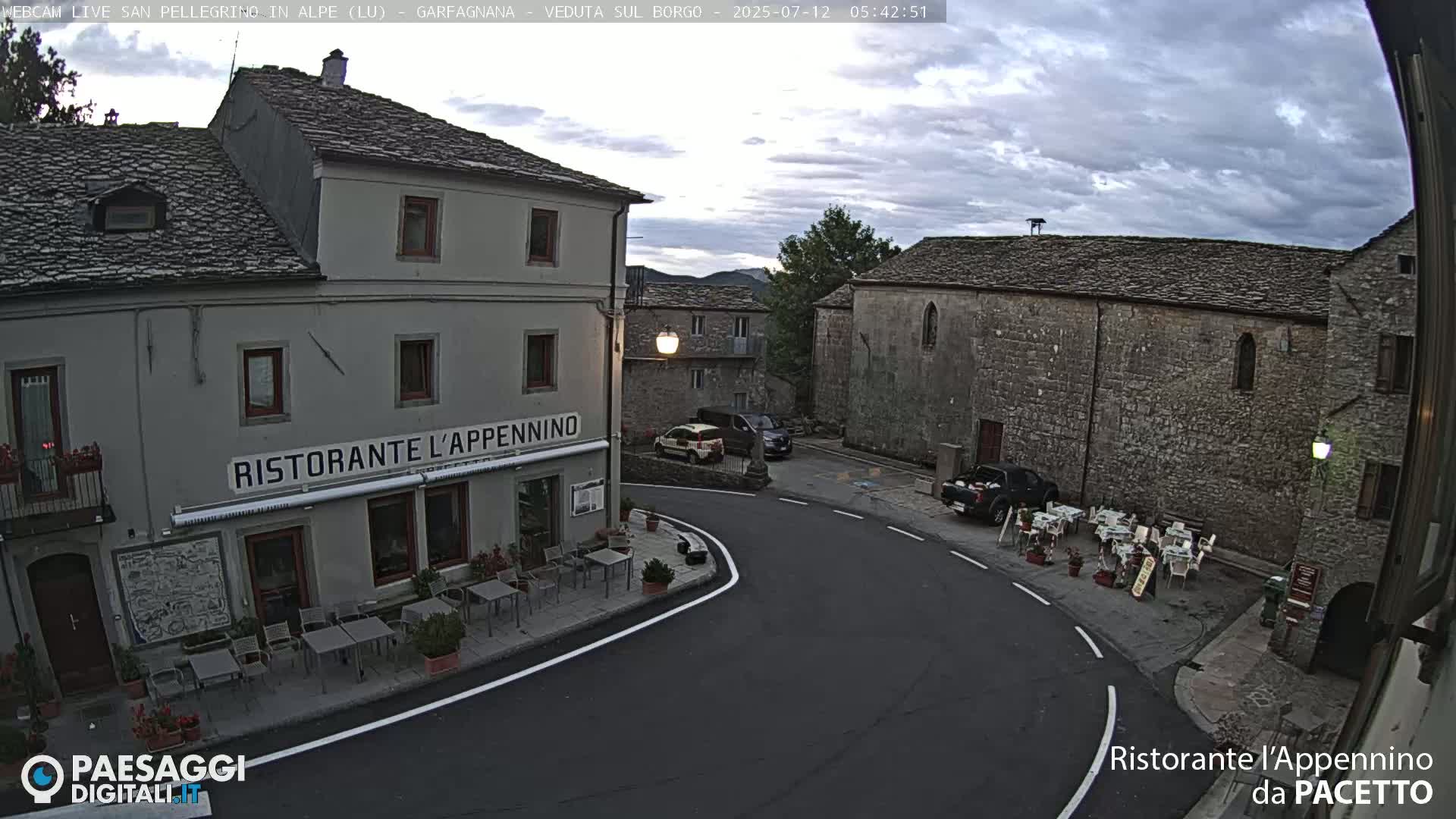 Garfagnana, San Pellegrino in Alpe  Alps Live Cam -  Lucca, Tuscany, Italy