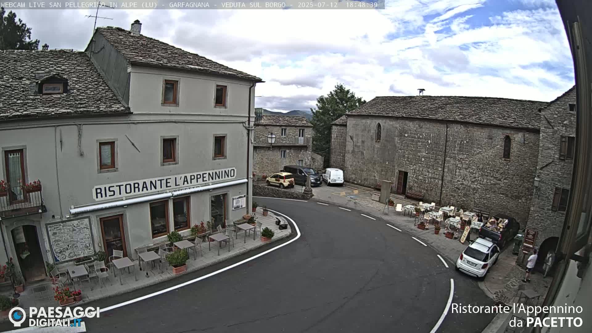 Garfagnana, San Pellegrino in Alpe  Alps Live Cam -  Lucca, Tuscany, Italy