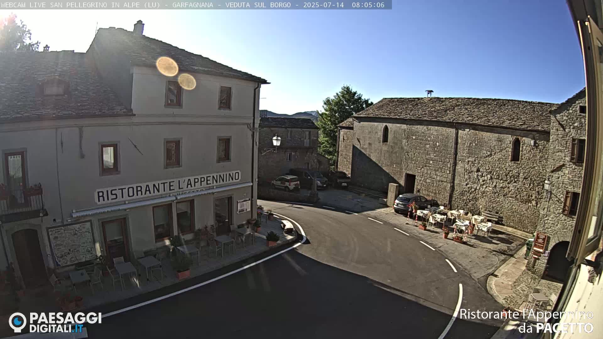 Garfagnana, San Pellegrino in Alpe  Alps Live Cam -  Lucca, Tuscany, Italy