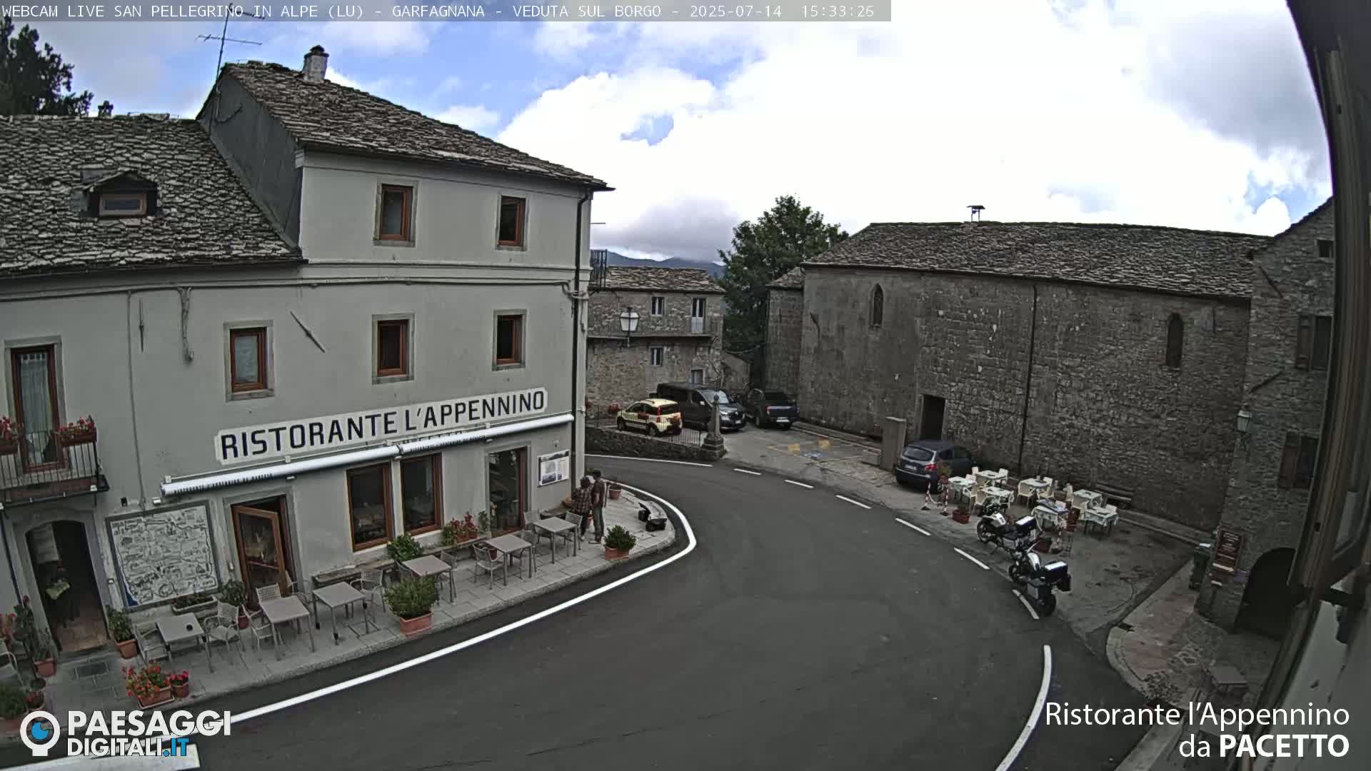 Garfagnana, San Pellegrino in Alpe  Alps Live Cam -  Lucca, Tuscany, Italy