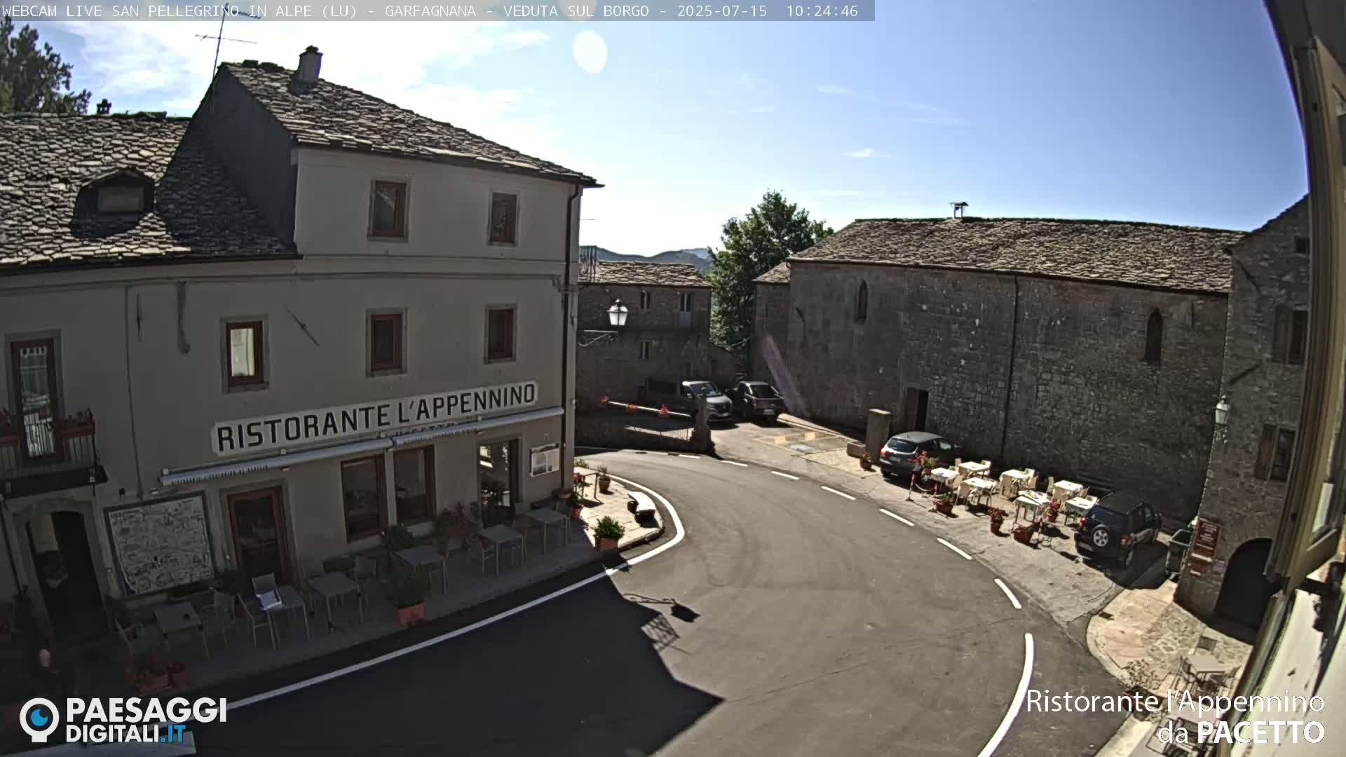 Garfagnana, San Pellegrino in Alpe  Alps Live Cam -  Lucca, Tuscany, Italy