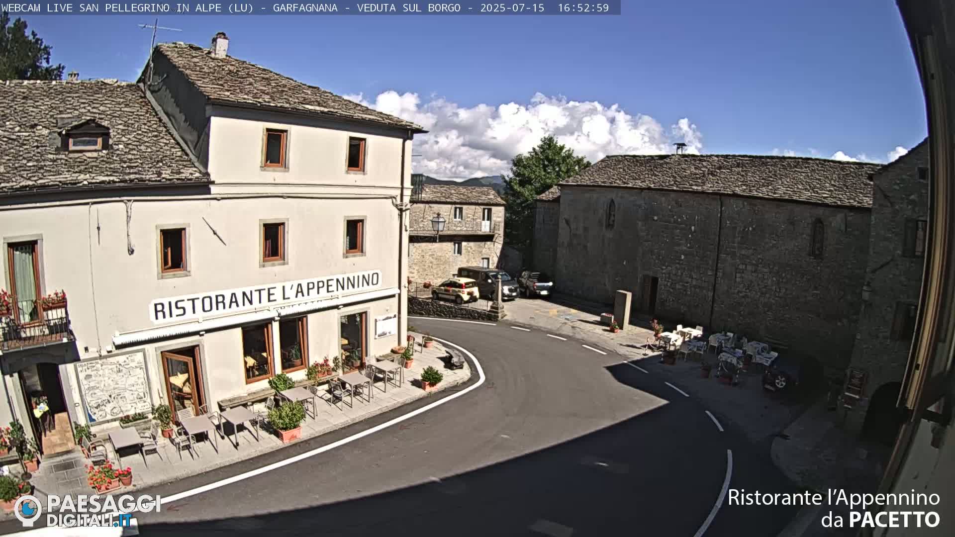 Garfagnana, San Pellegrino in Alpe  Alps Live Cam -  Lucca, Tuscany, Italy