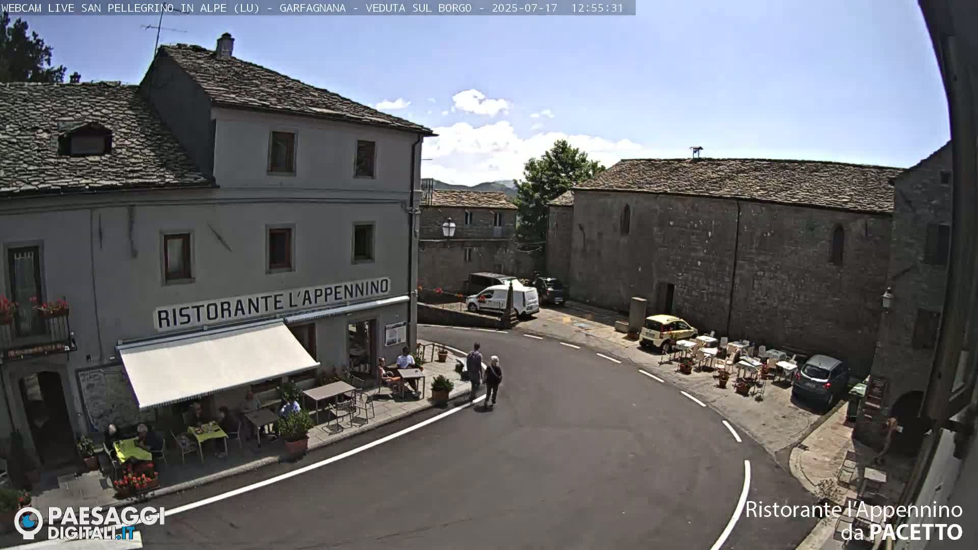 Garfagnana, San Pellegrino in Alpe  Alps Live Cam -  Lucca, Tuscany, Italy