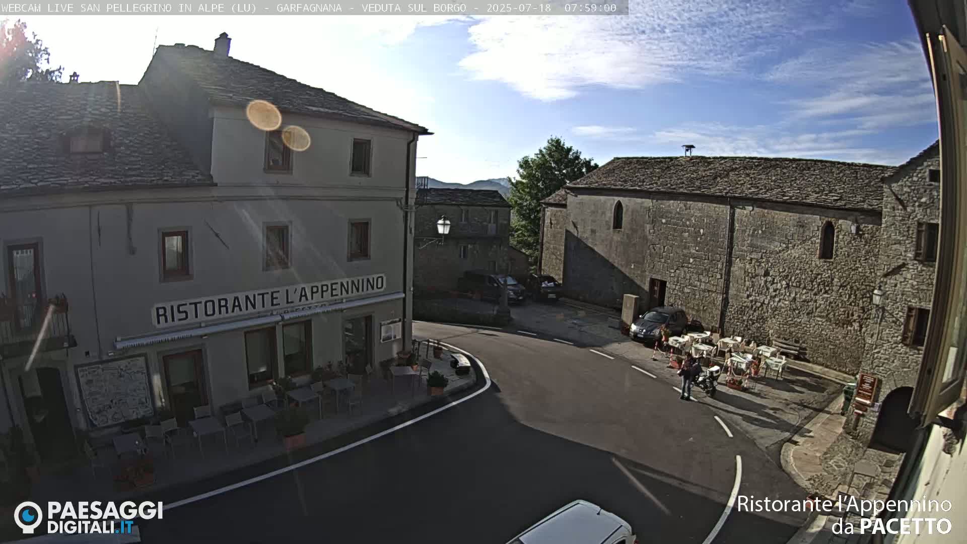 Garfagnana, San Pellegrino in Alpe  Alps Live Cam -  Lucca, Tuscany, Italy